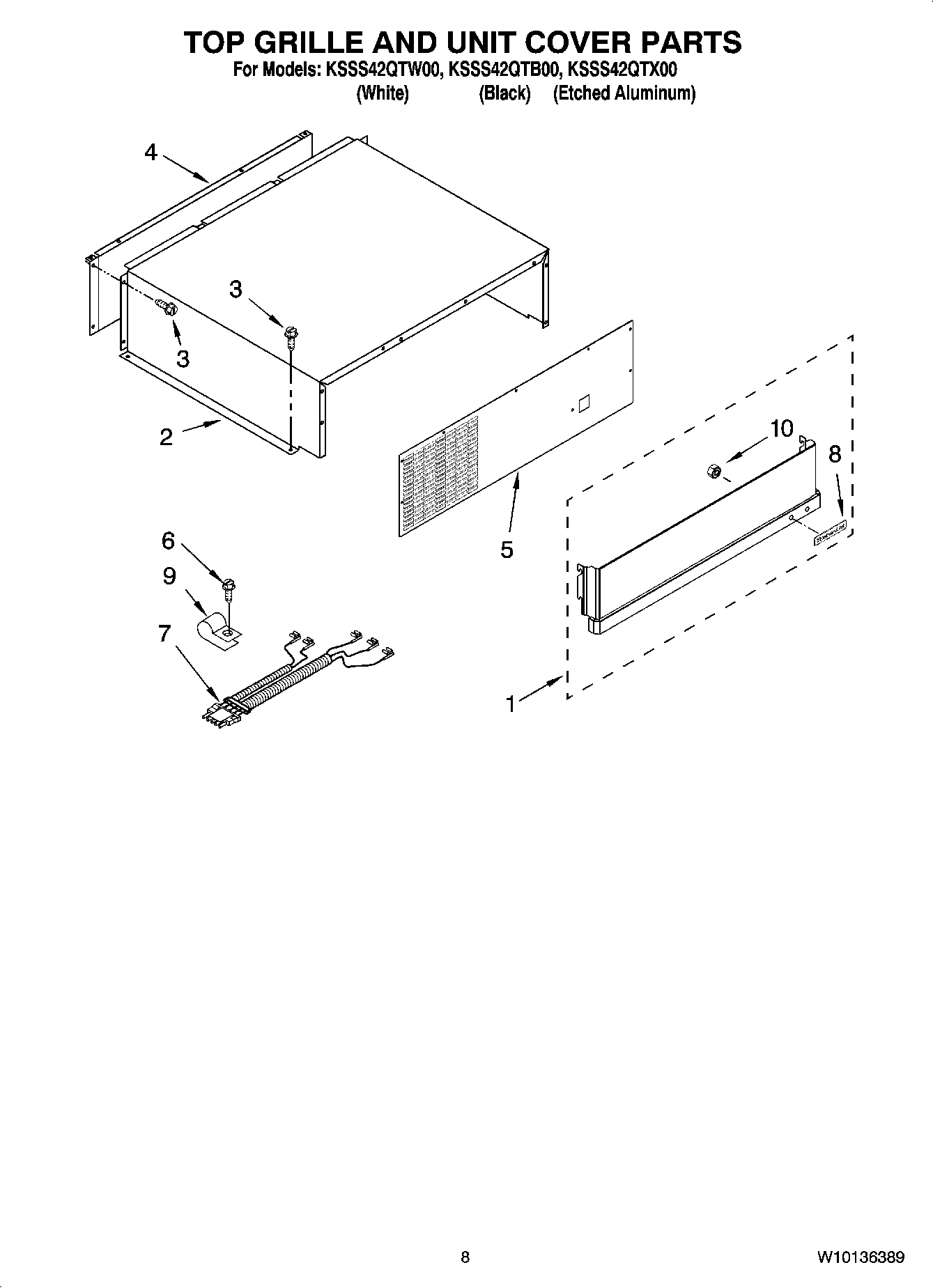 06 - TOP GRILLE AND UNIT COVER PARTS