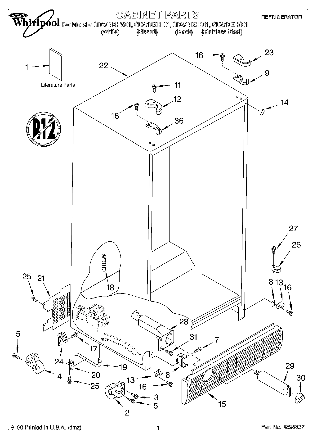 01 - CABINET, LITERATURE