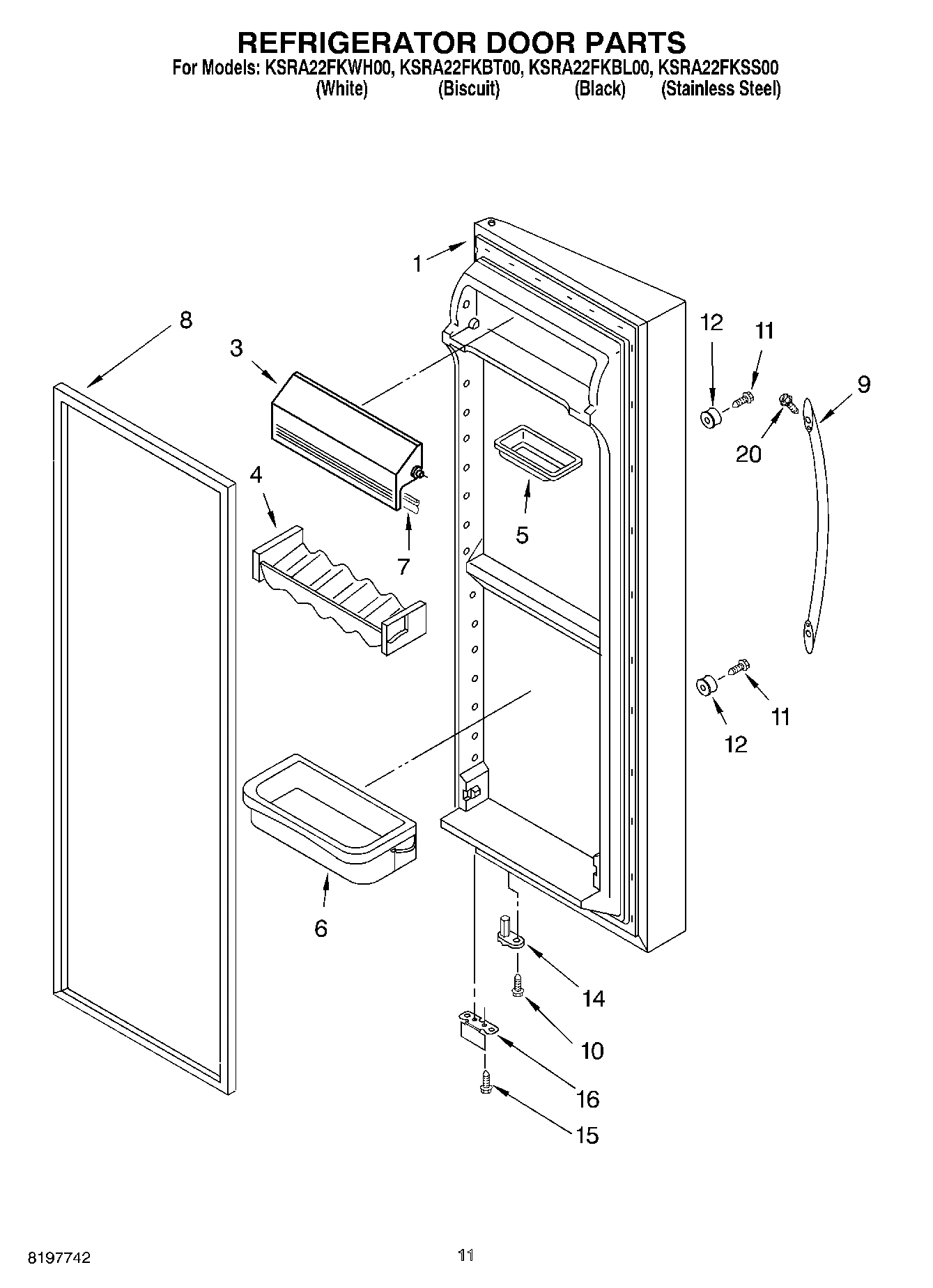 07 - REFRIGERATOR DOOR PARTS