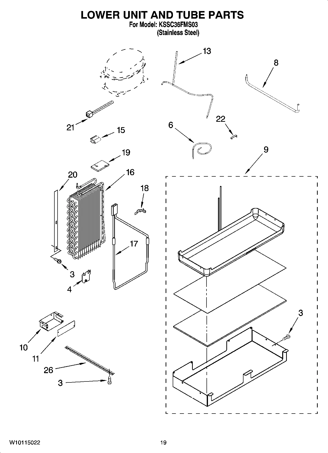 12 - LOWER UNIT AND TUBE PARTS