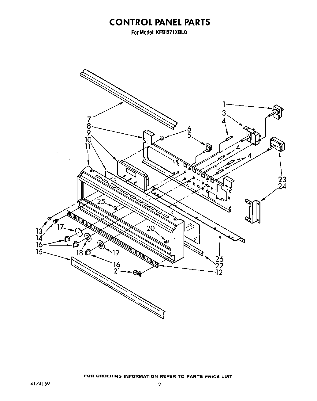 02 - CONTROL PANEL, LIT/OPTIONAL