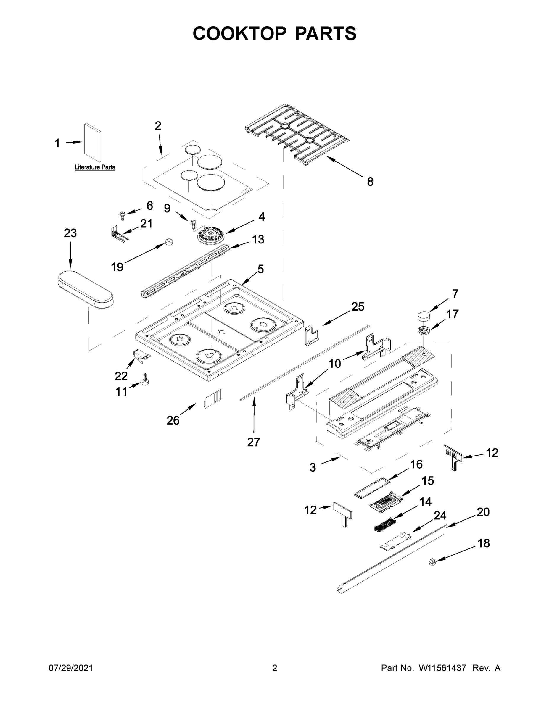 02 - COOKTOP PARTS