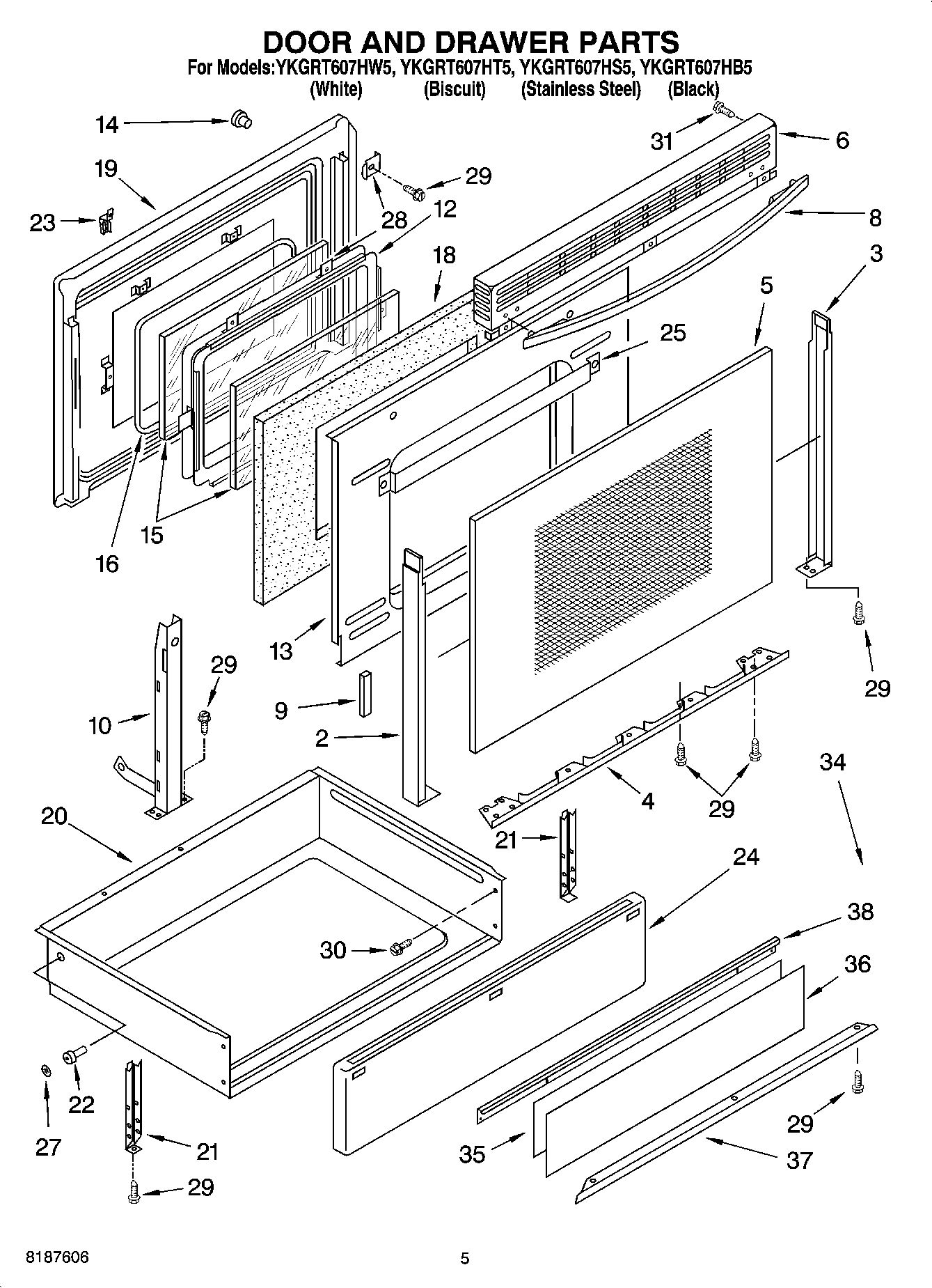 04 - DOOR AND DRAWER PARTS