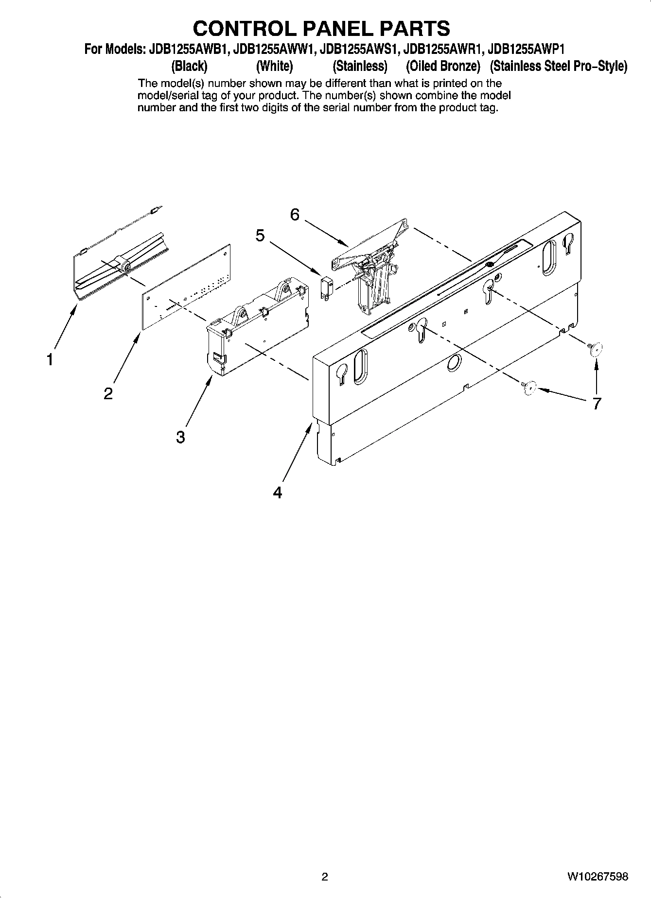 02 - CONTROL PANEL PARTS