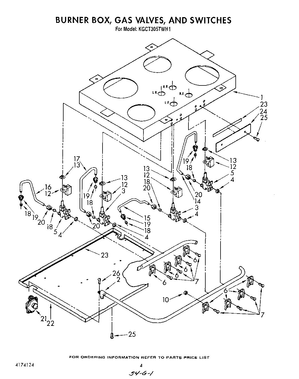 03 - BURNER BOX, GAS VALVES,AND SWITCHES