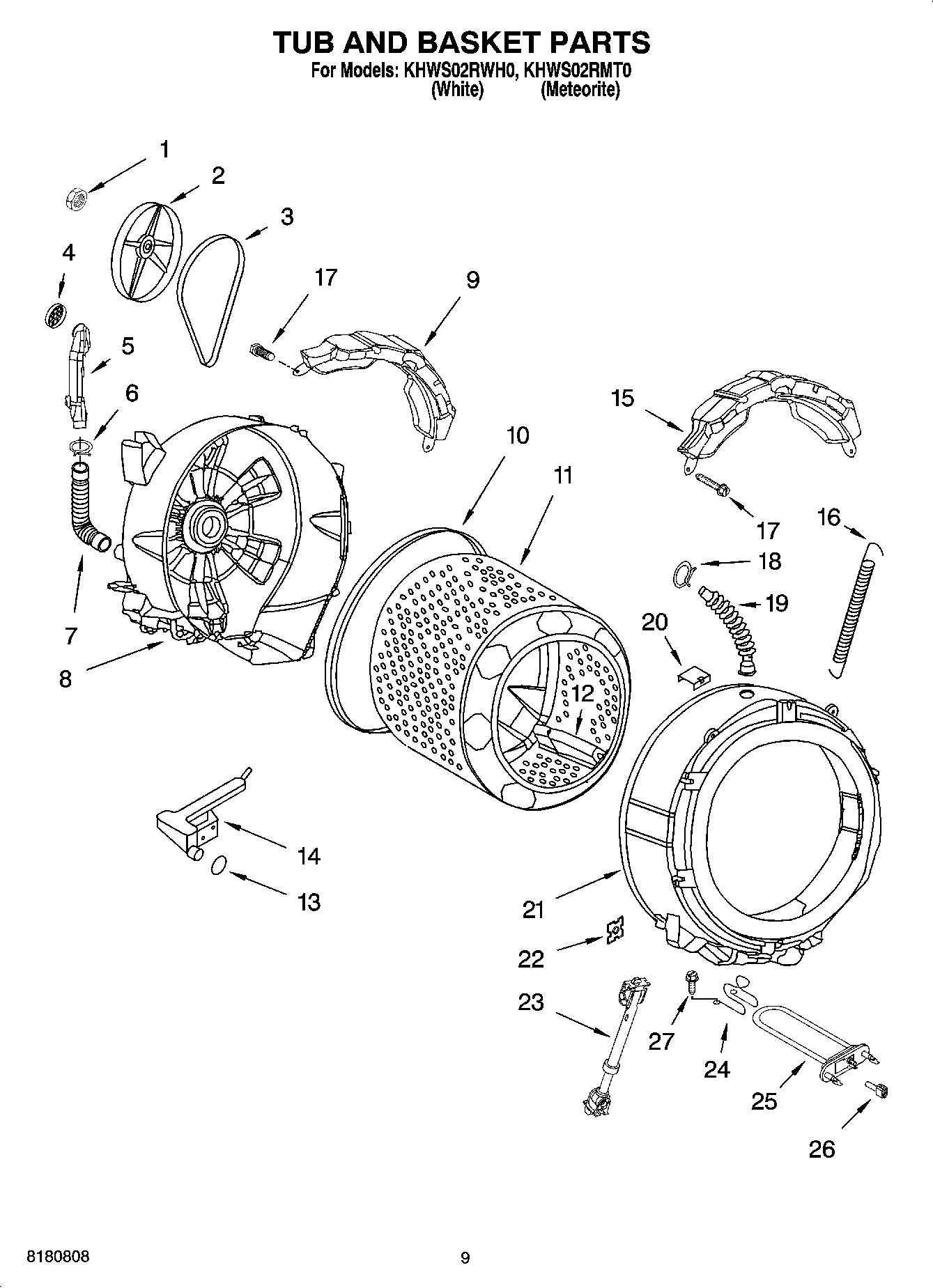 05 - TUB AND BASKET PARTS