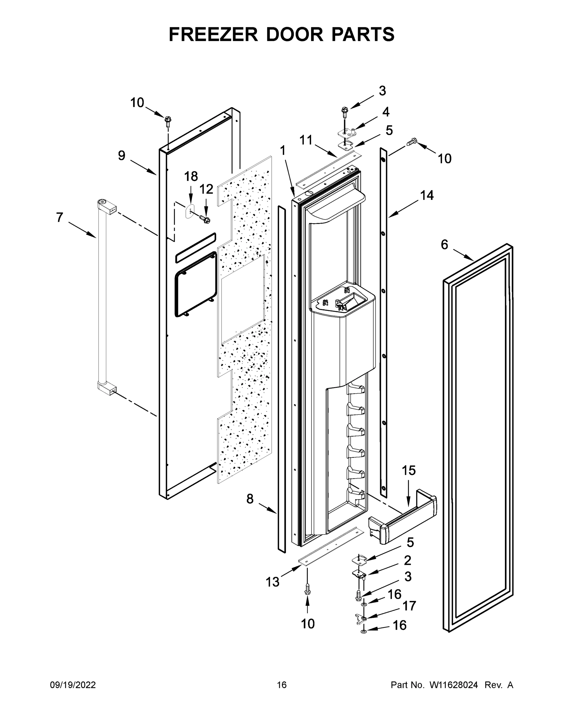 09 - FREEZER DOOR PARTS