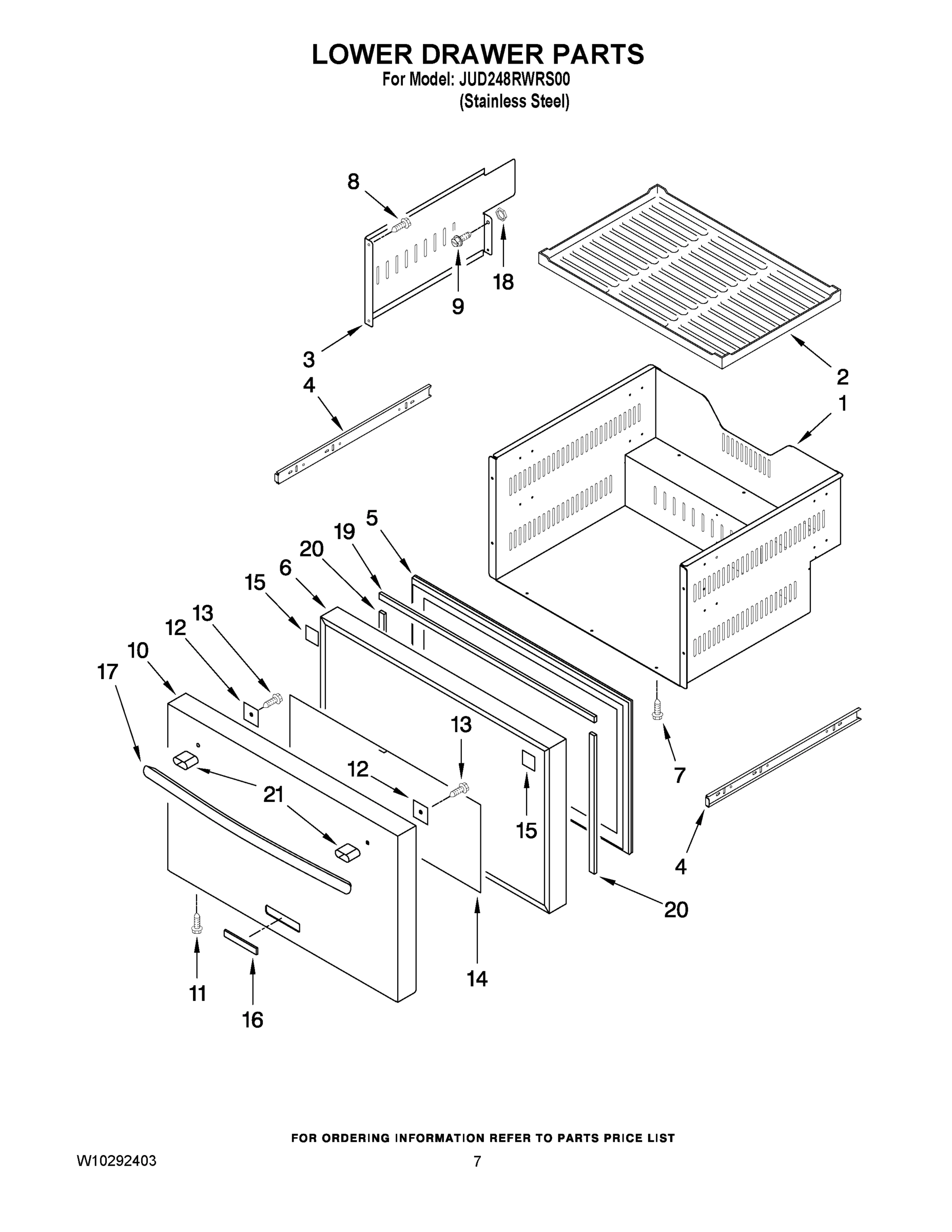 04 - LOWER DRAWER PARTS
