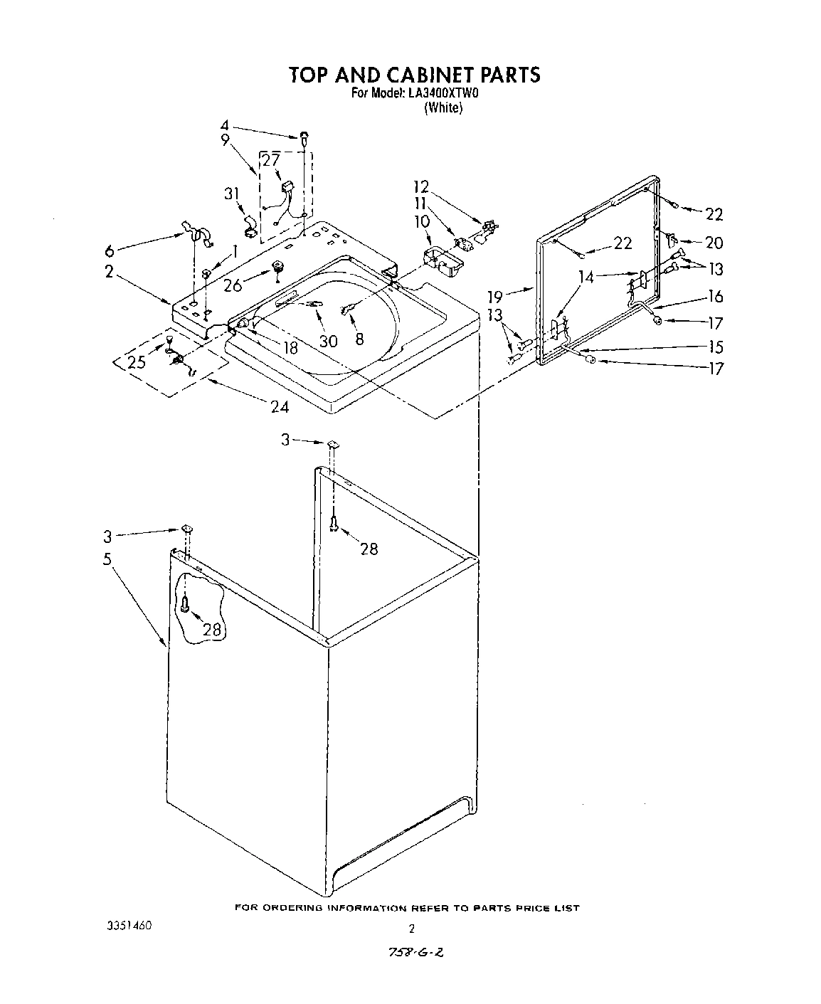 02 - TOP AND CABINET , LITERATURE AND OPTIONAL