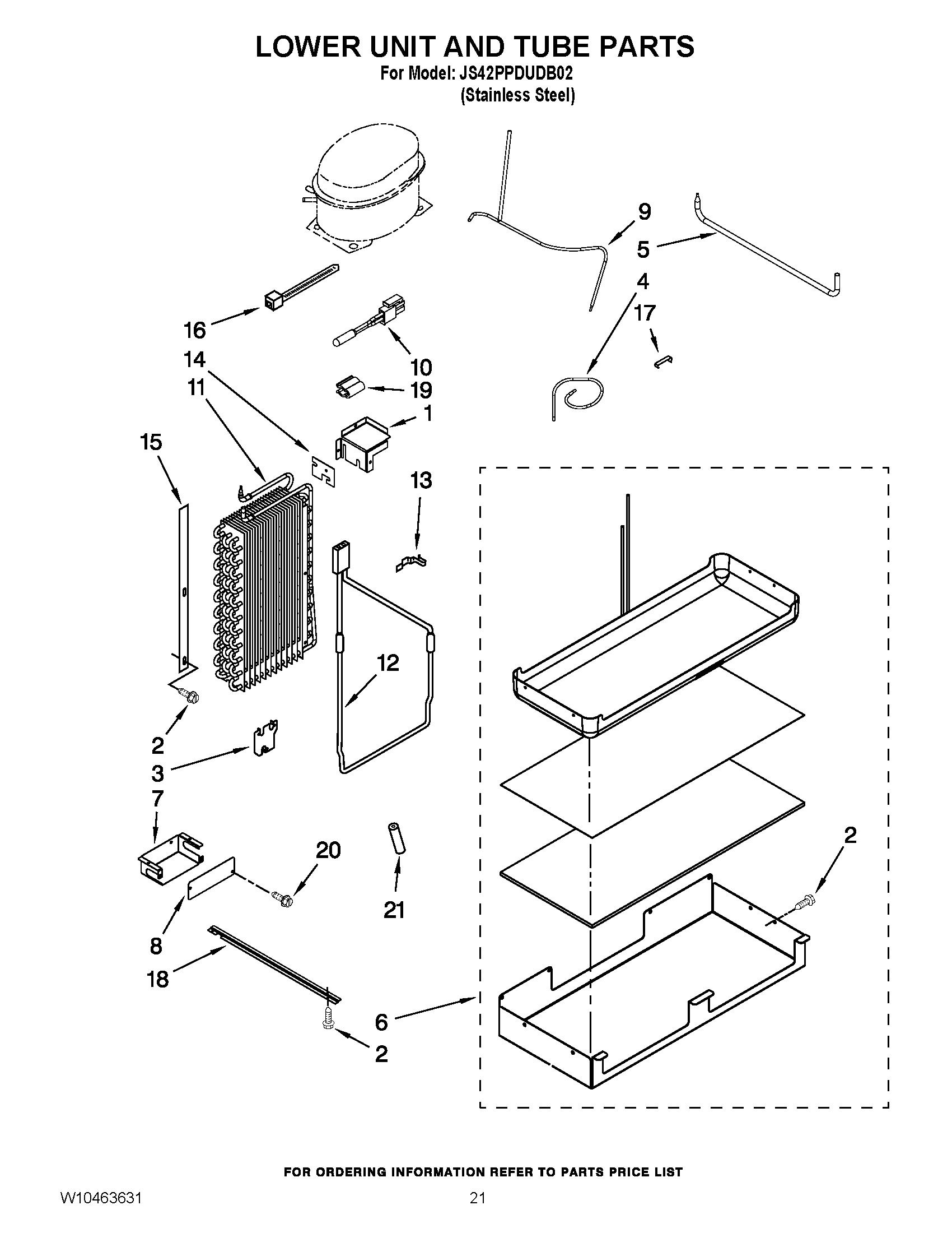 13 - LOWER UNIT AND TUBE PARTS