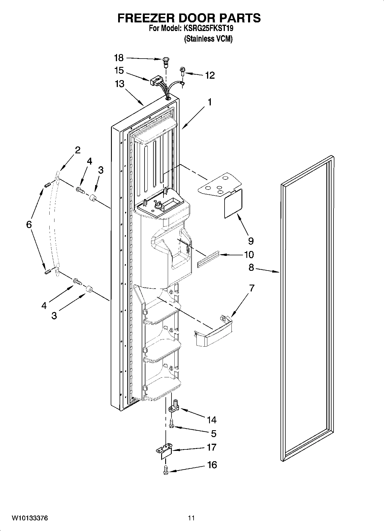 07 - FREEZER DOOR PARTS