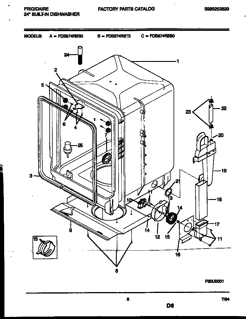05 - TUB AND FRAME PARTS