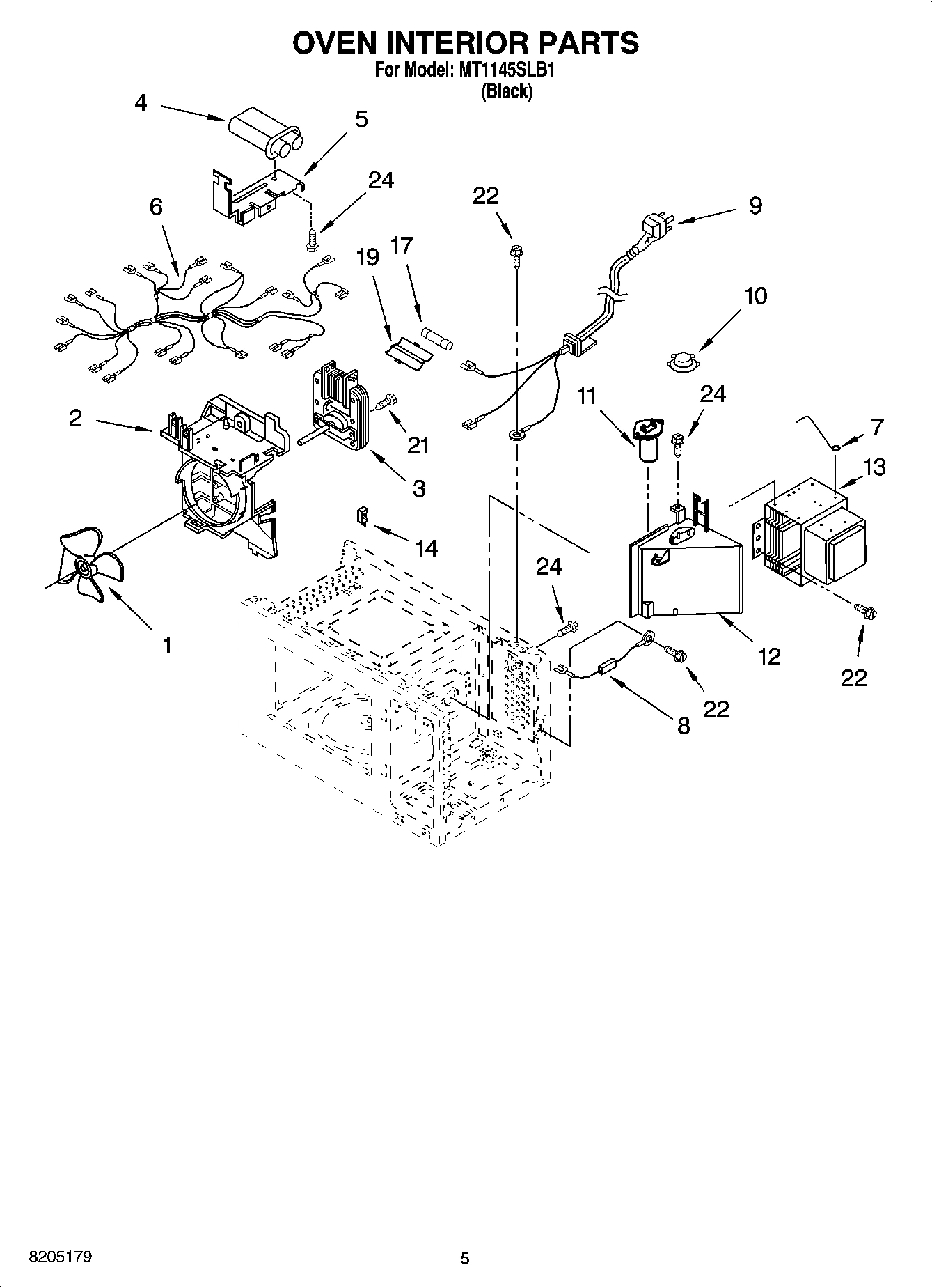 05 - OVEN INTERIOR PARTS