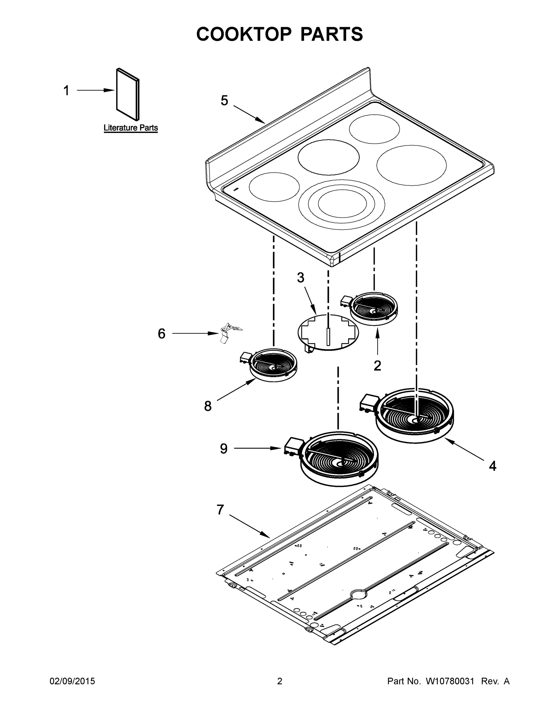 02 - COOKTOP PARTS
