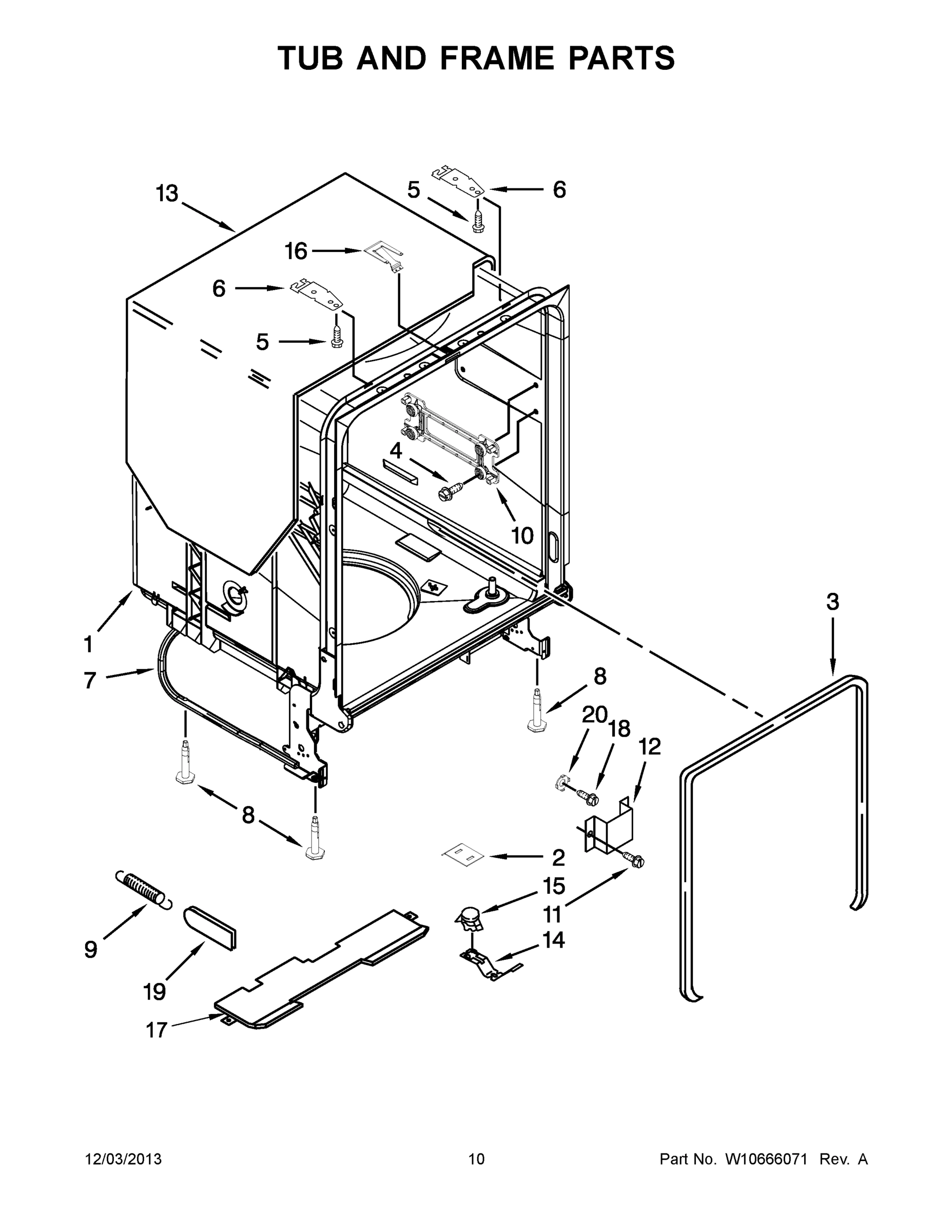 06 - TUB AND FRAME PARTS
