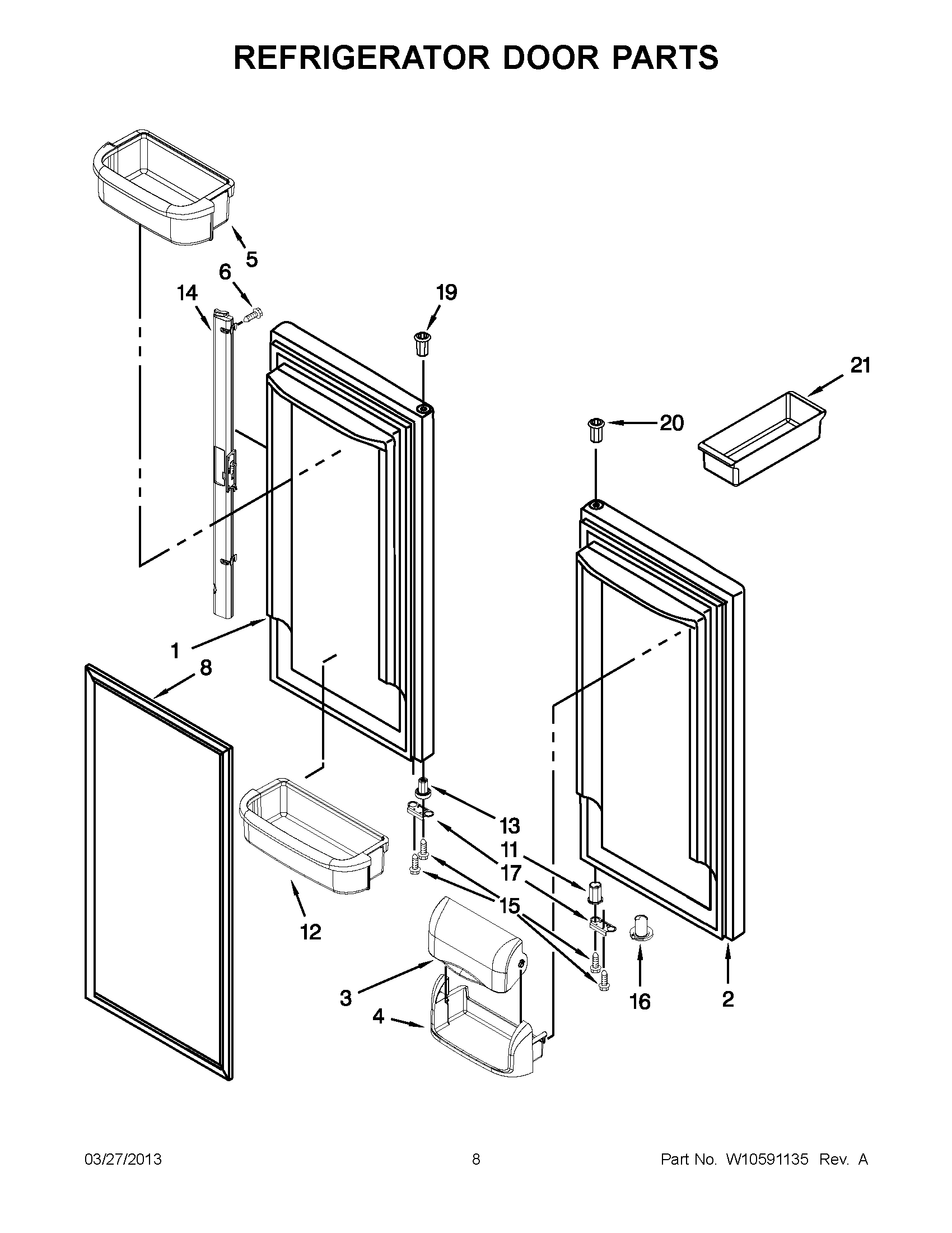 04 - REFRIGERATOR DOOR PARTS