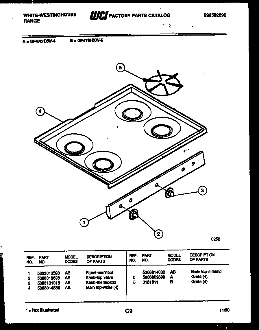 03 - COOKTOP PARTS