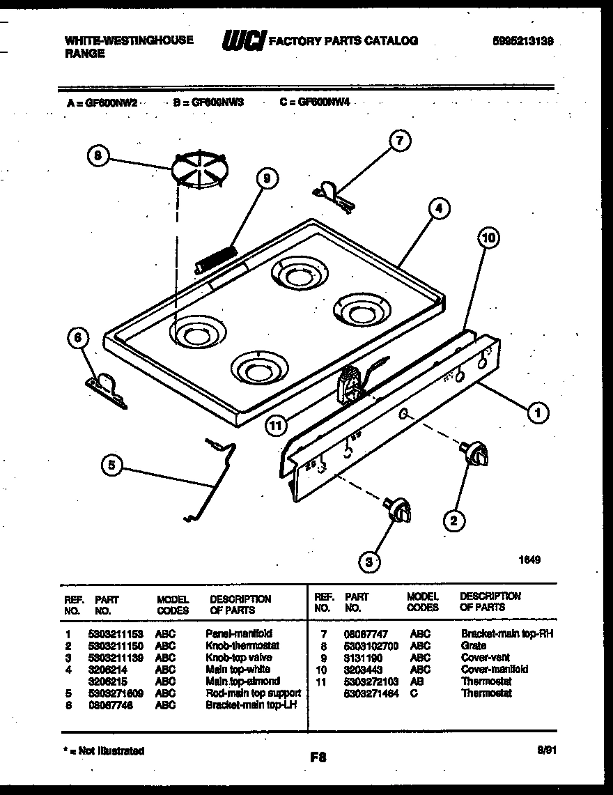 03 - COOKTOP PARTS