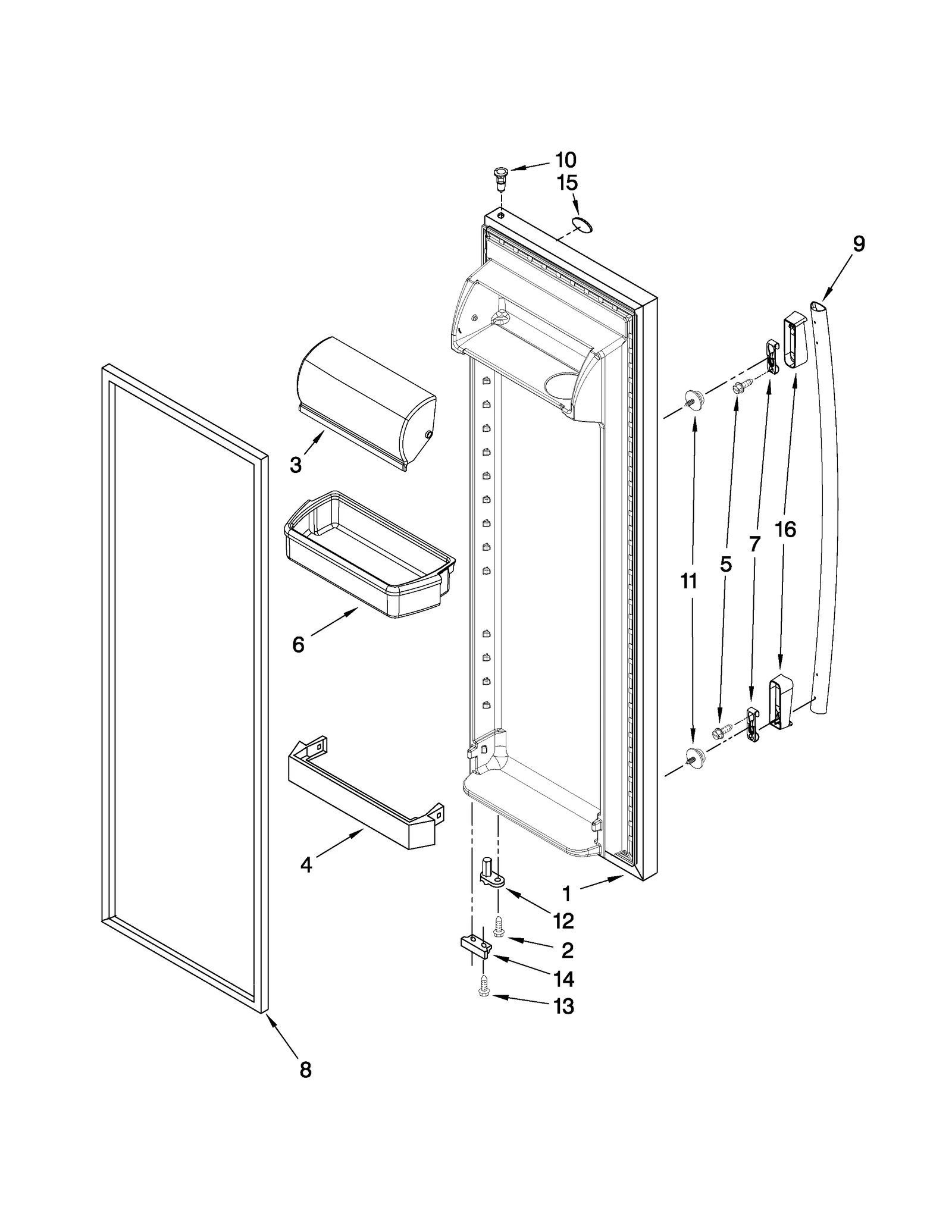 REFRIGERATOR DOOR PARTS