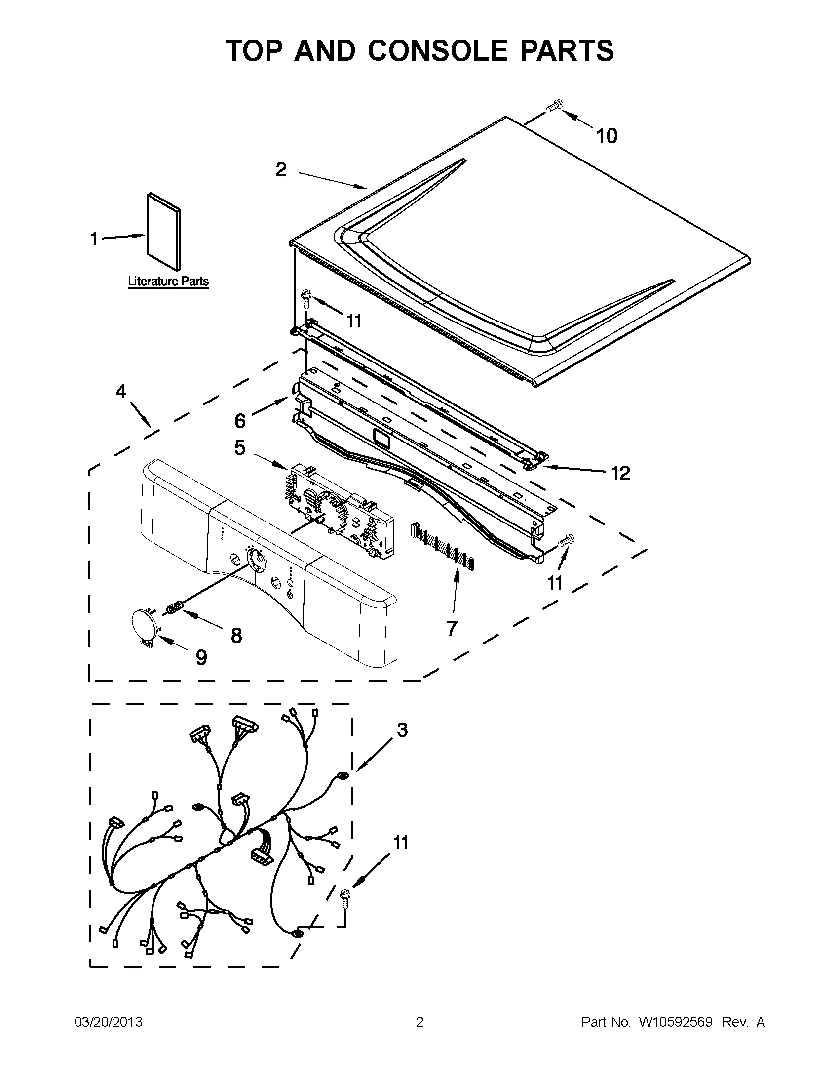 01 - TOP AND CONSOLE PARTS