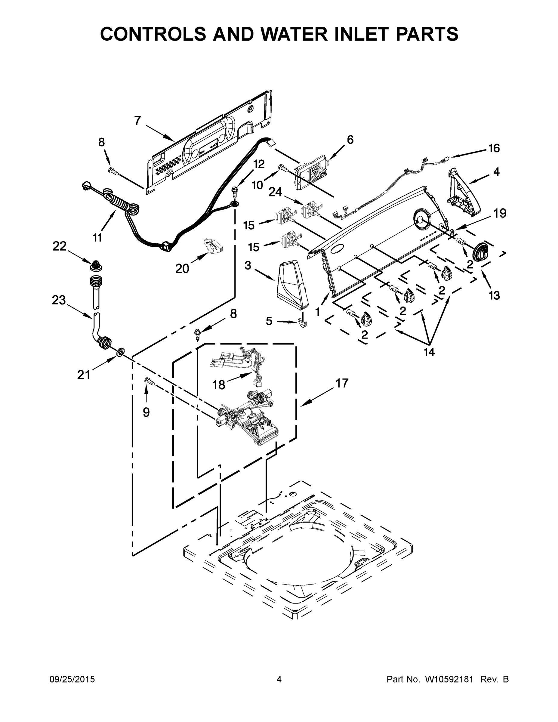 03 - CONTROLS AND WATER INLET PARTS