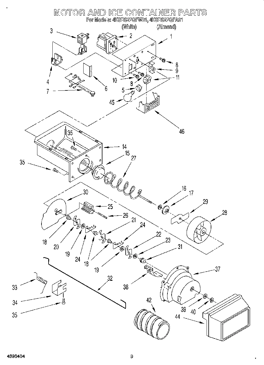 06 - MOTOR AND ICE CONTAINER
