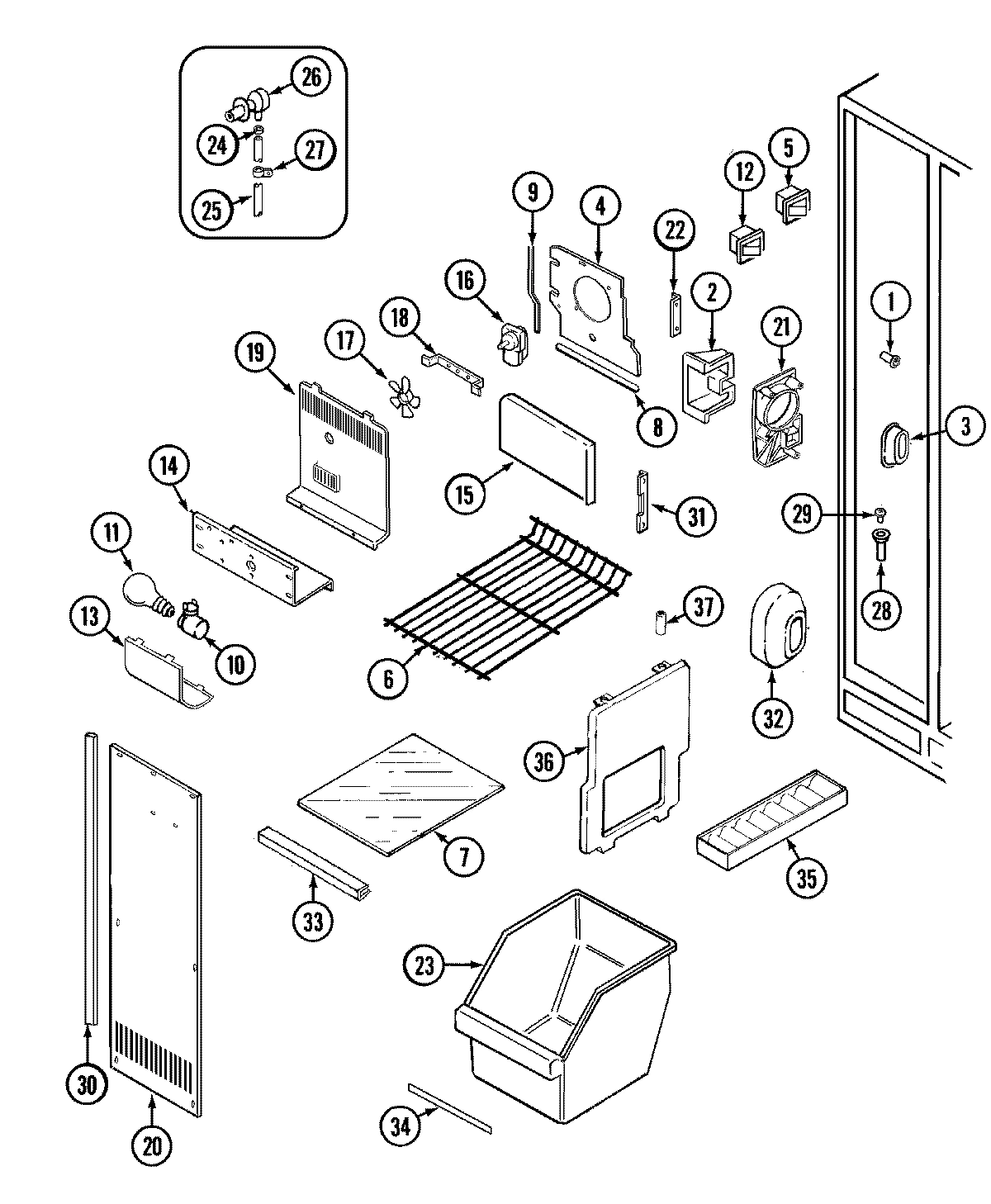 01 - FREEZER COMPARTMENT