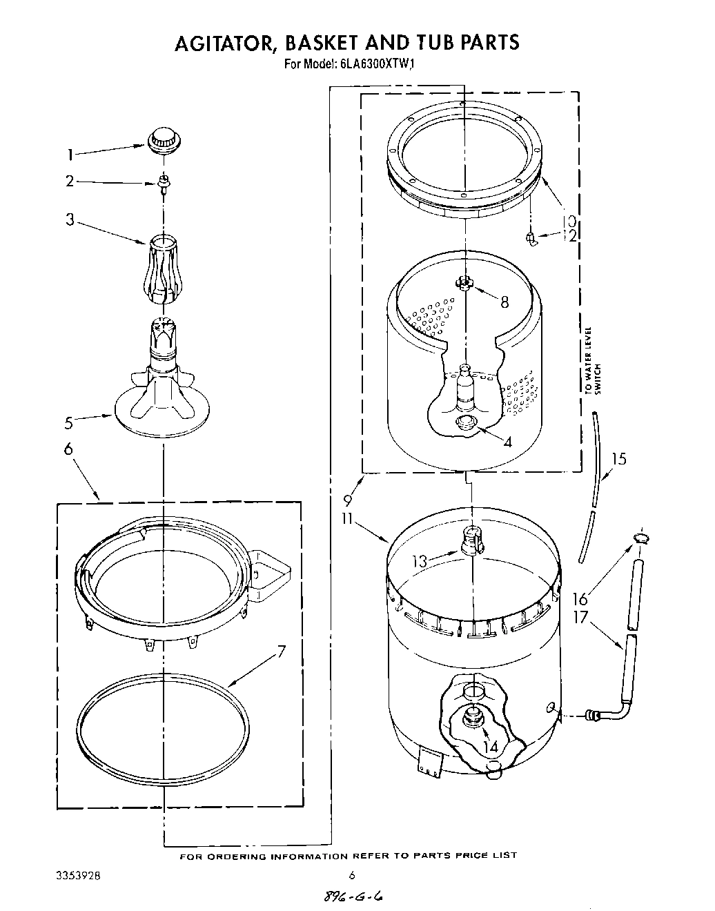 04 - AGITATOR, BASKET AND TUB