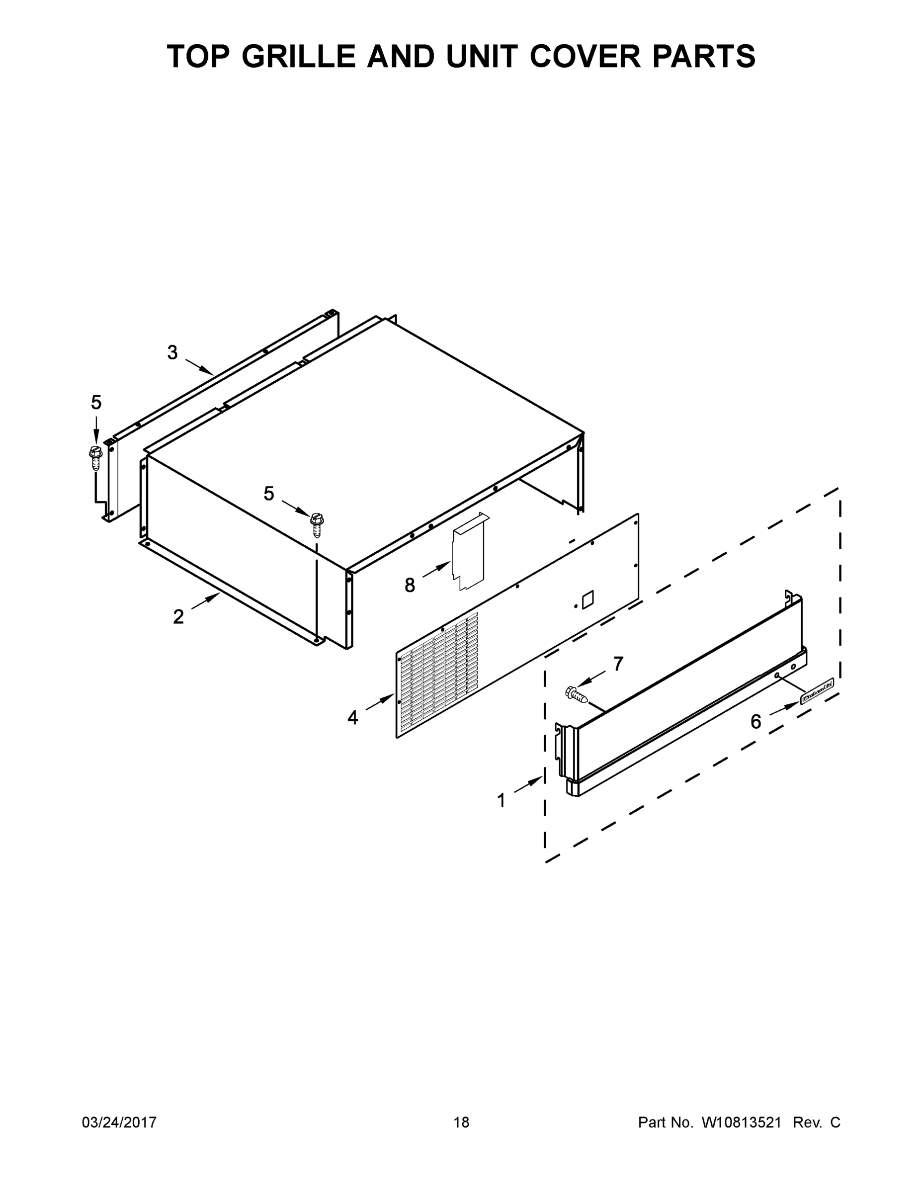10 - TOP GRILLE AND UNIT COVER PARTS