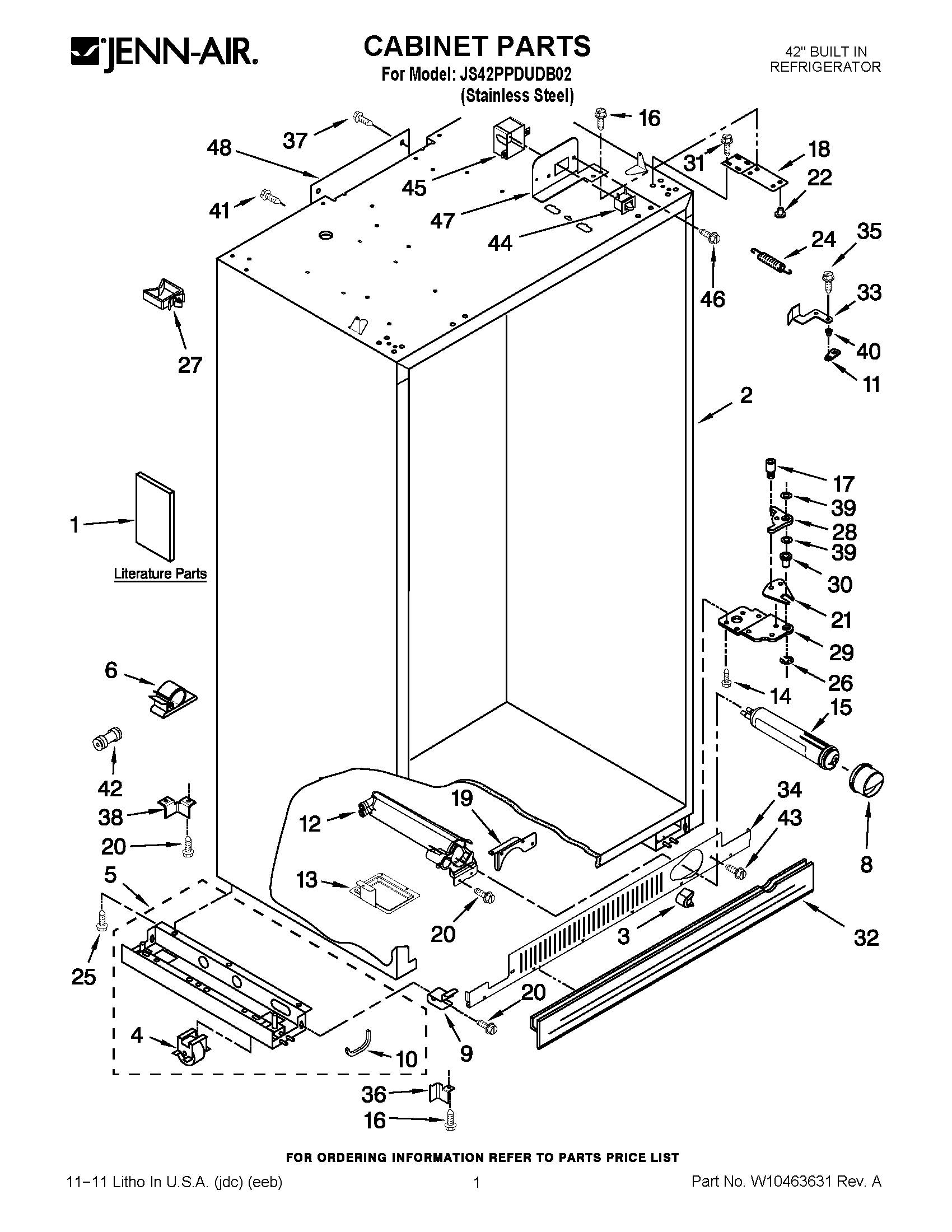 01 - CABINET PARTS