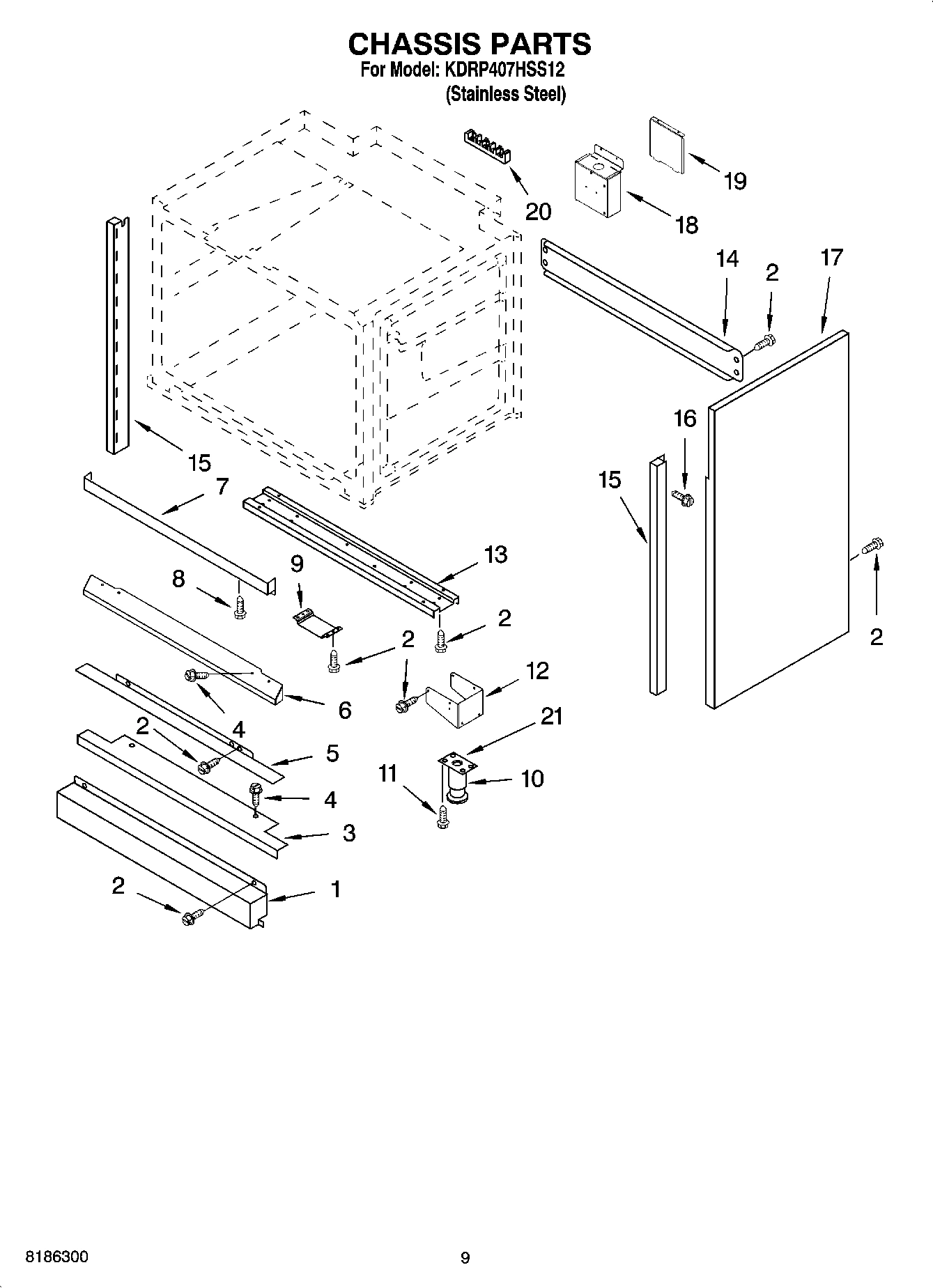 08 - CHASSIS PARTS, OPTIONAL PARTS