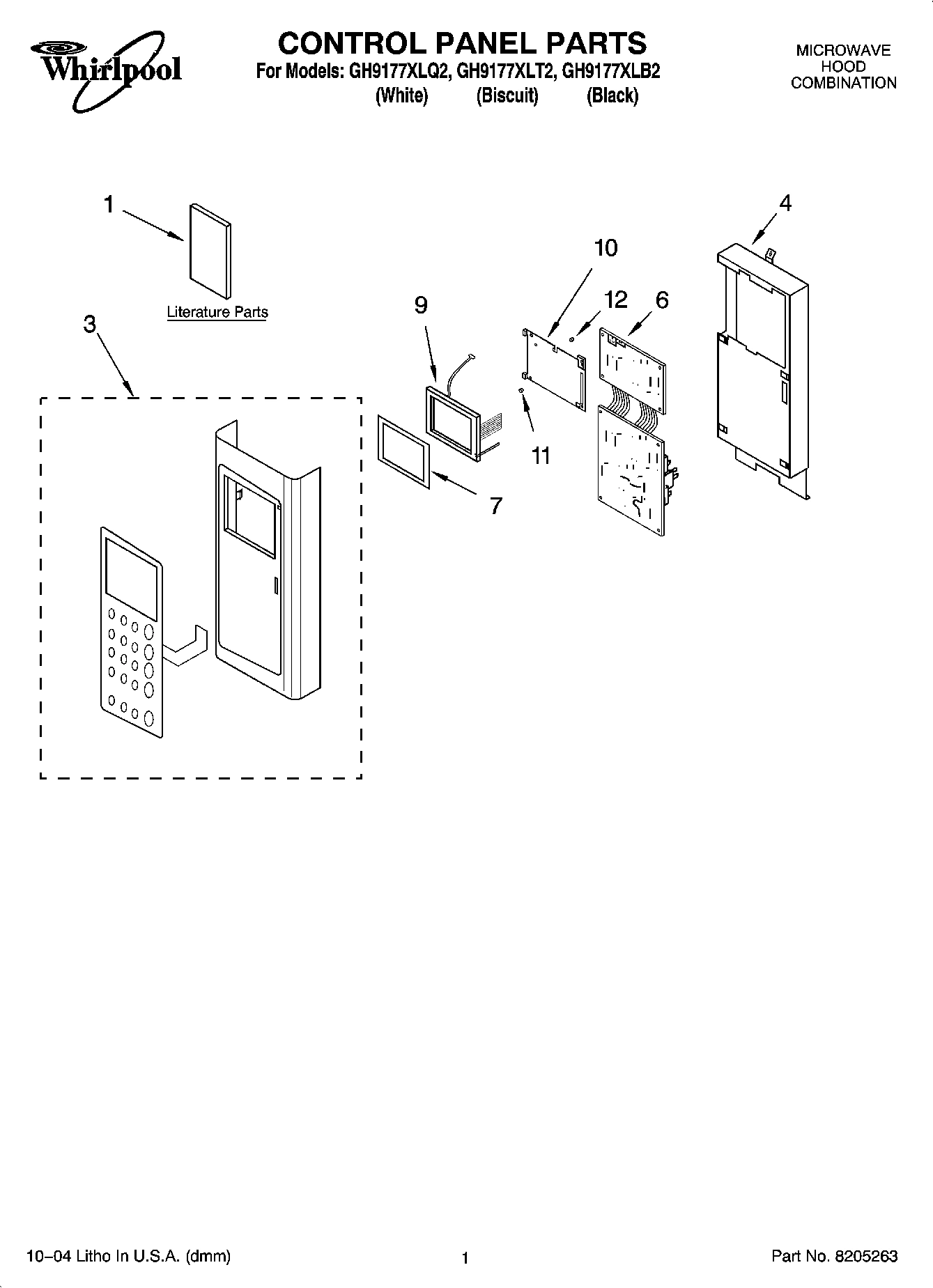 01 - CONTROL PANEL PARTS