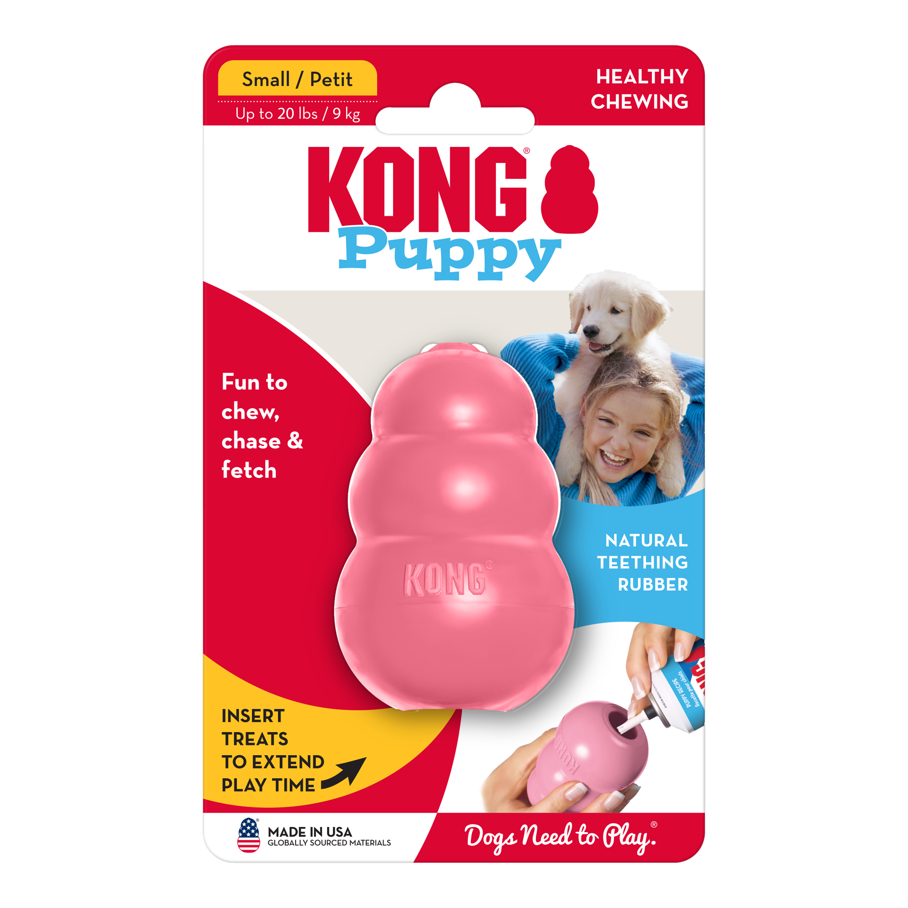 KONG Puppy Pink onpack product image