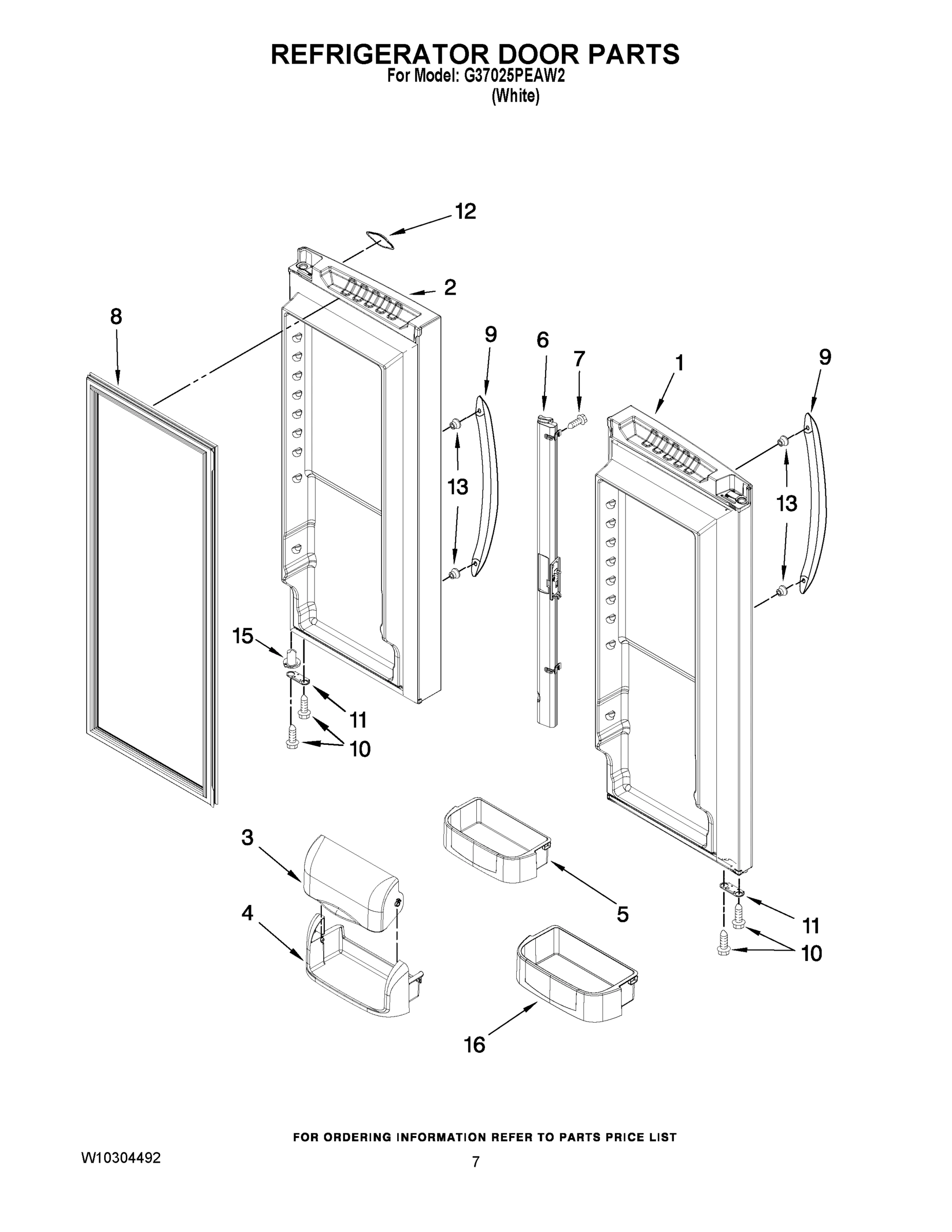04 - REFRIGERATOR DOOR PARTS