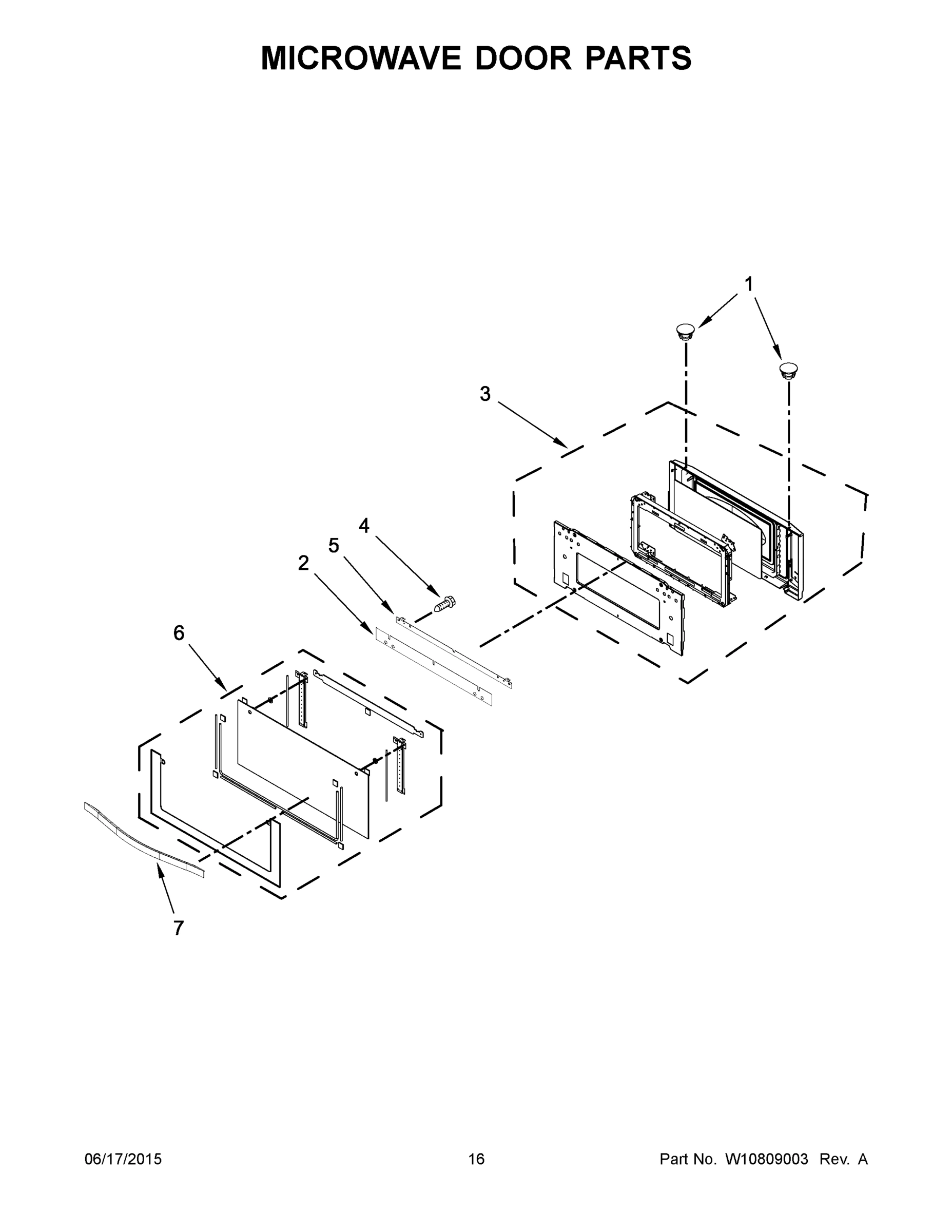 09 - MICROWAVE DOOR PARTS