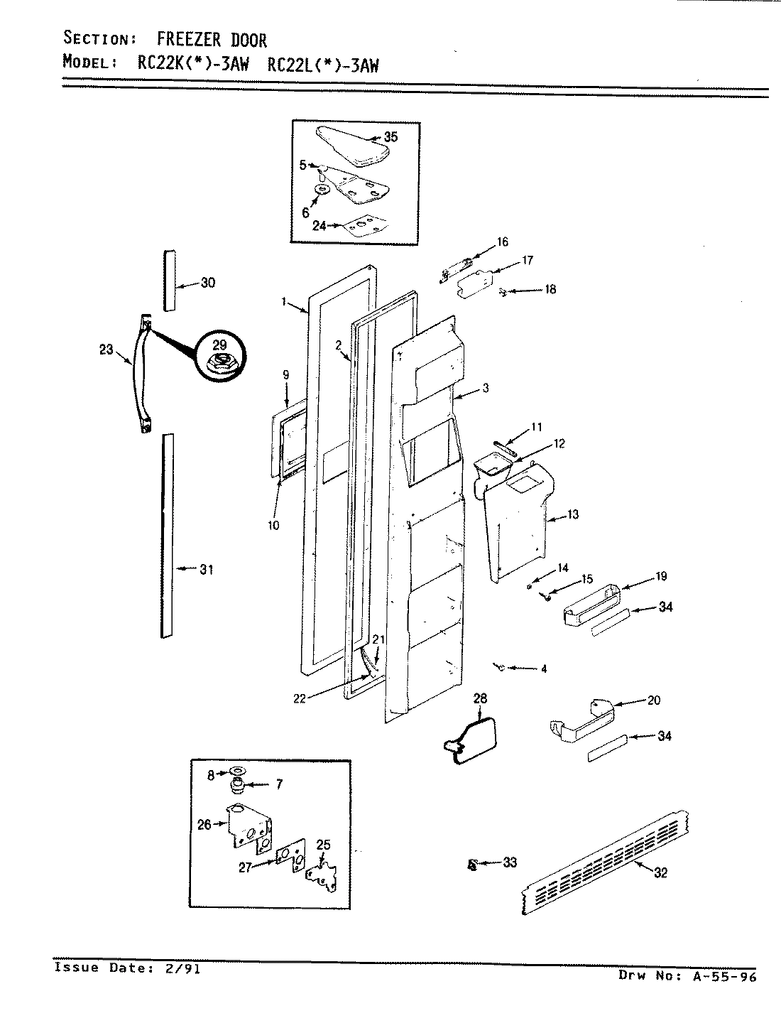 02 - FREEZER DOOR