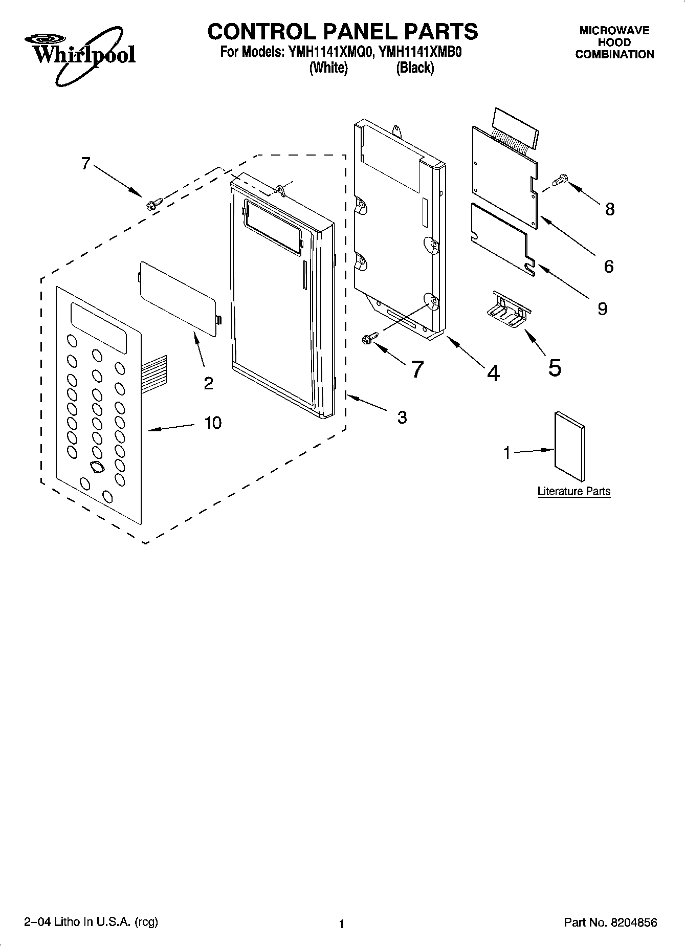 01 - CONTROL PANEL PARTS
