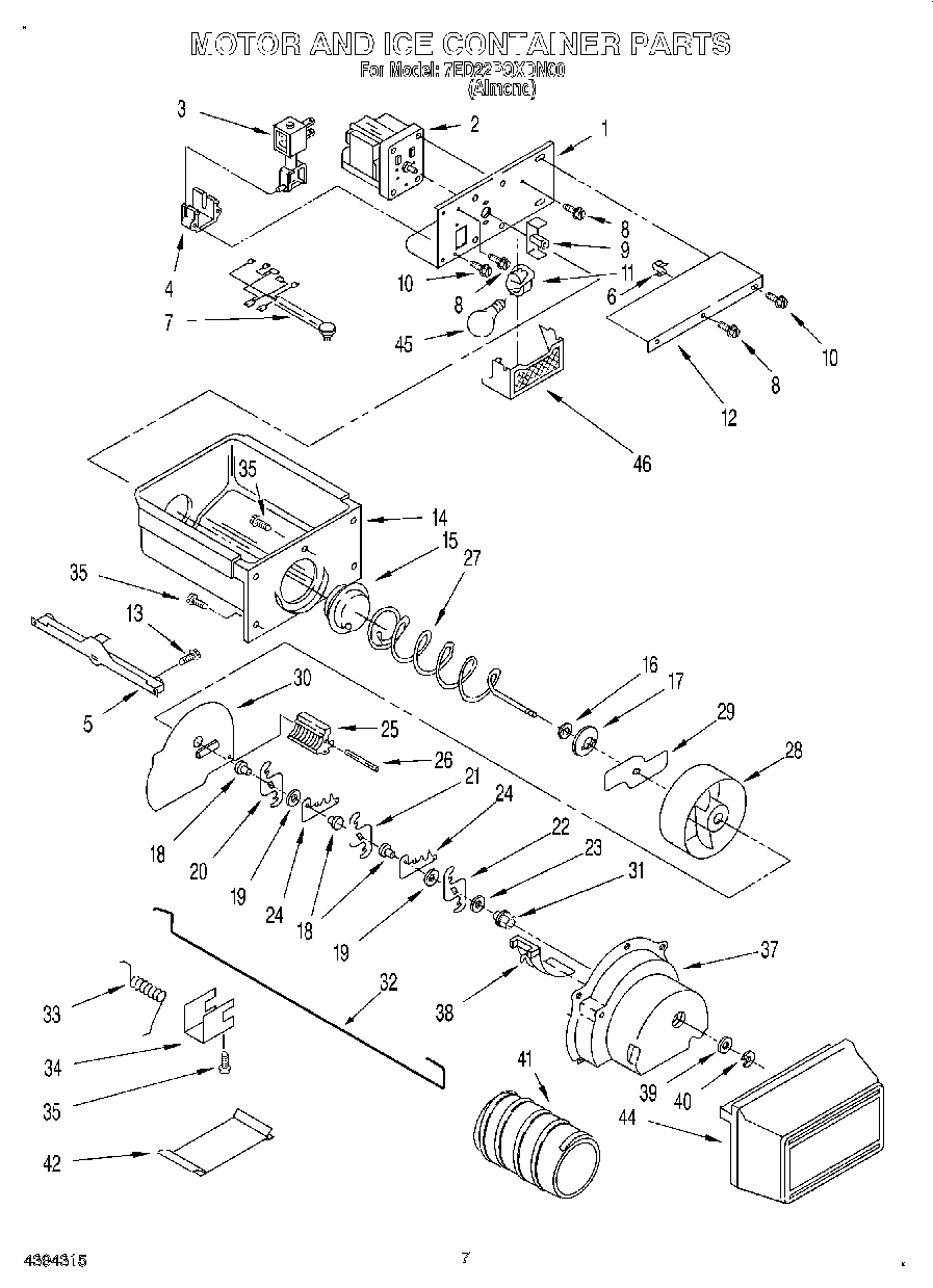 06 - MOTOR AND ICE CONTAINER