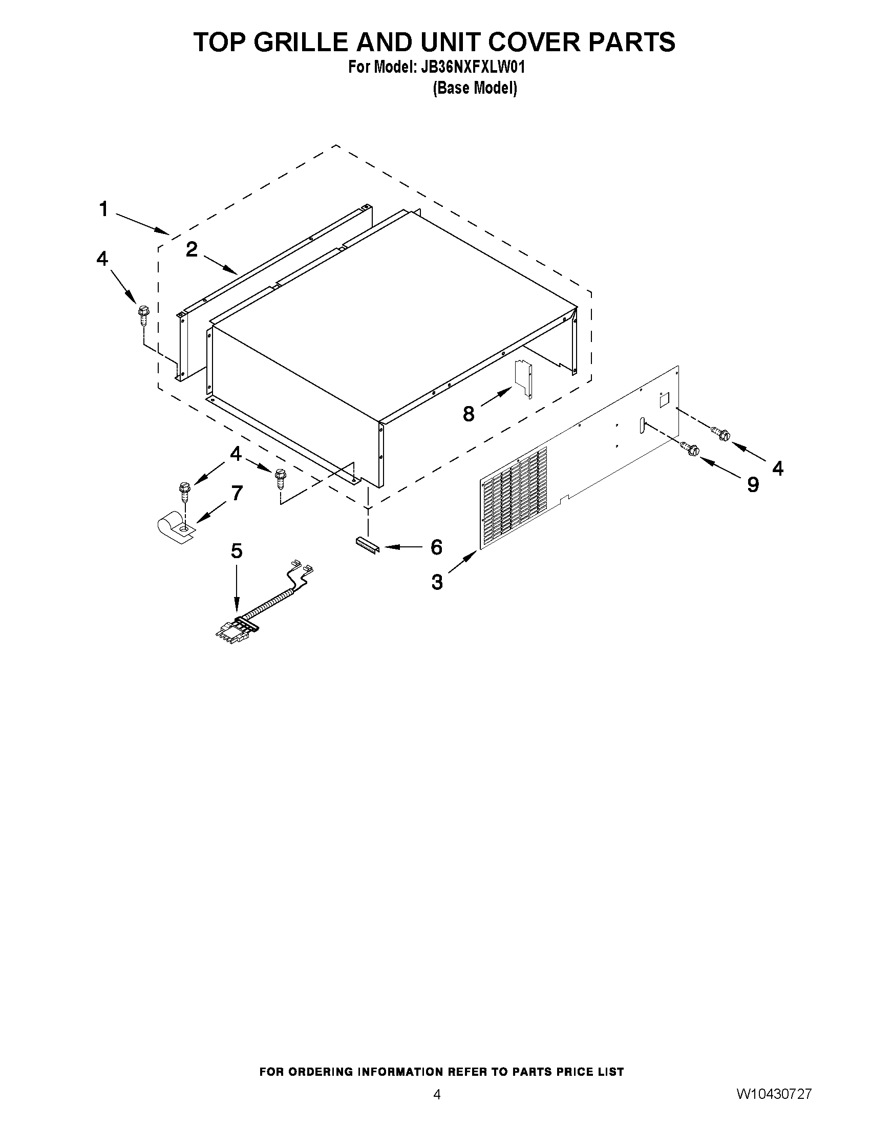 03 - TOP GRILLE AND UNIT COVER PARTS