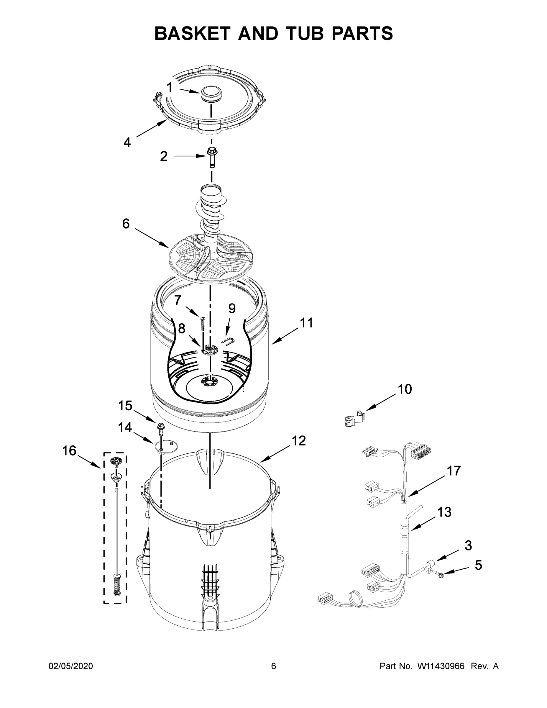 04 - BASKET AND TUB PARTS