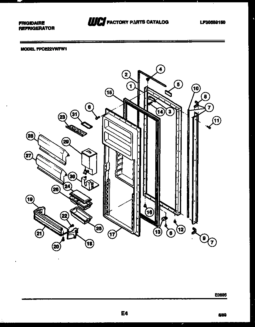 03 - REFRIGERATOR DOOR PARTS