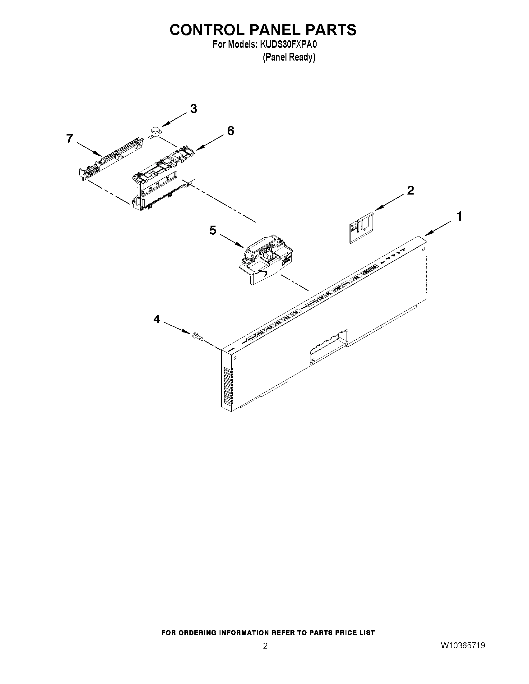 02 - CONTROL PANEL PARTS