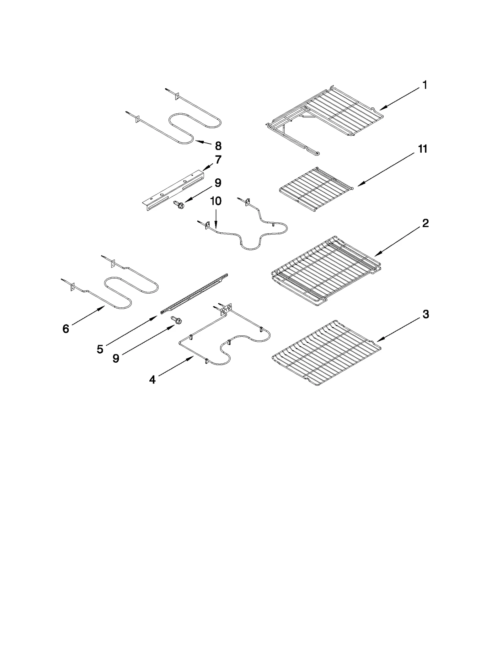 RACK AND ELEMENT PARTS