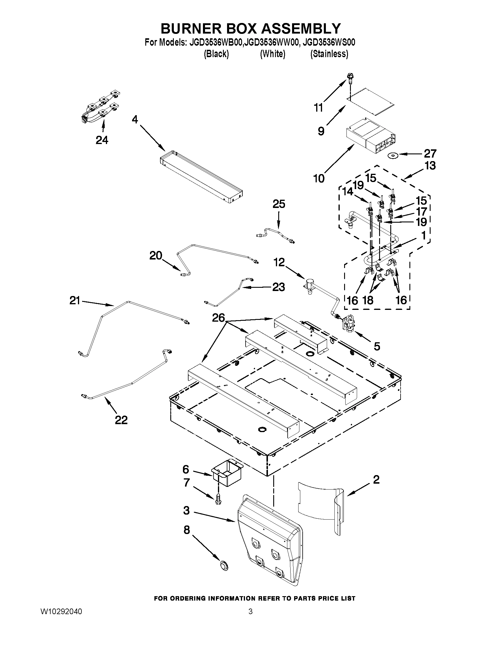 02 - BURNER BOX ASSEMBLY