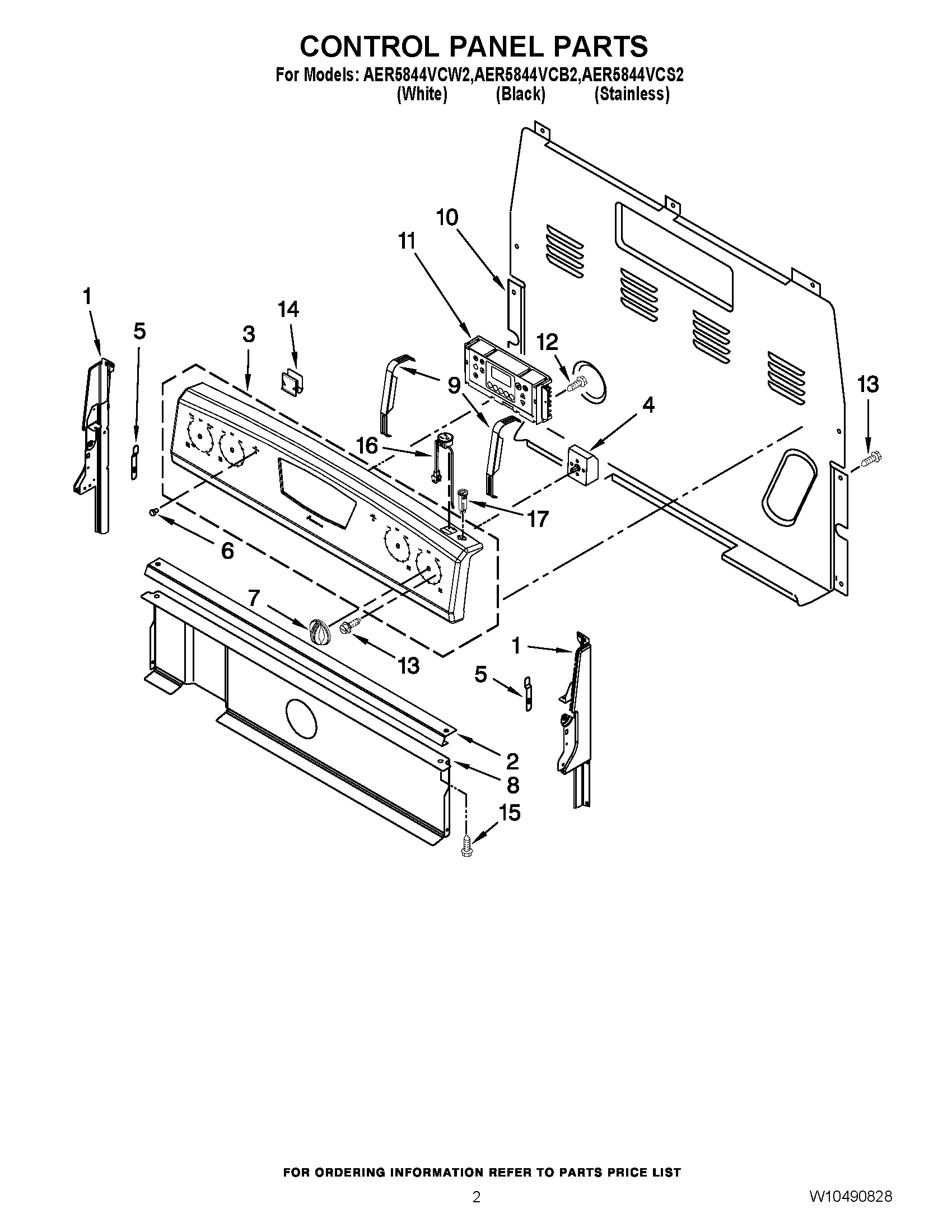 02 - CONTROL PANEL PARTS
