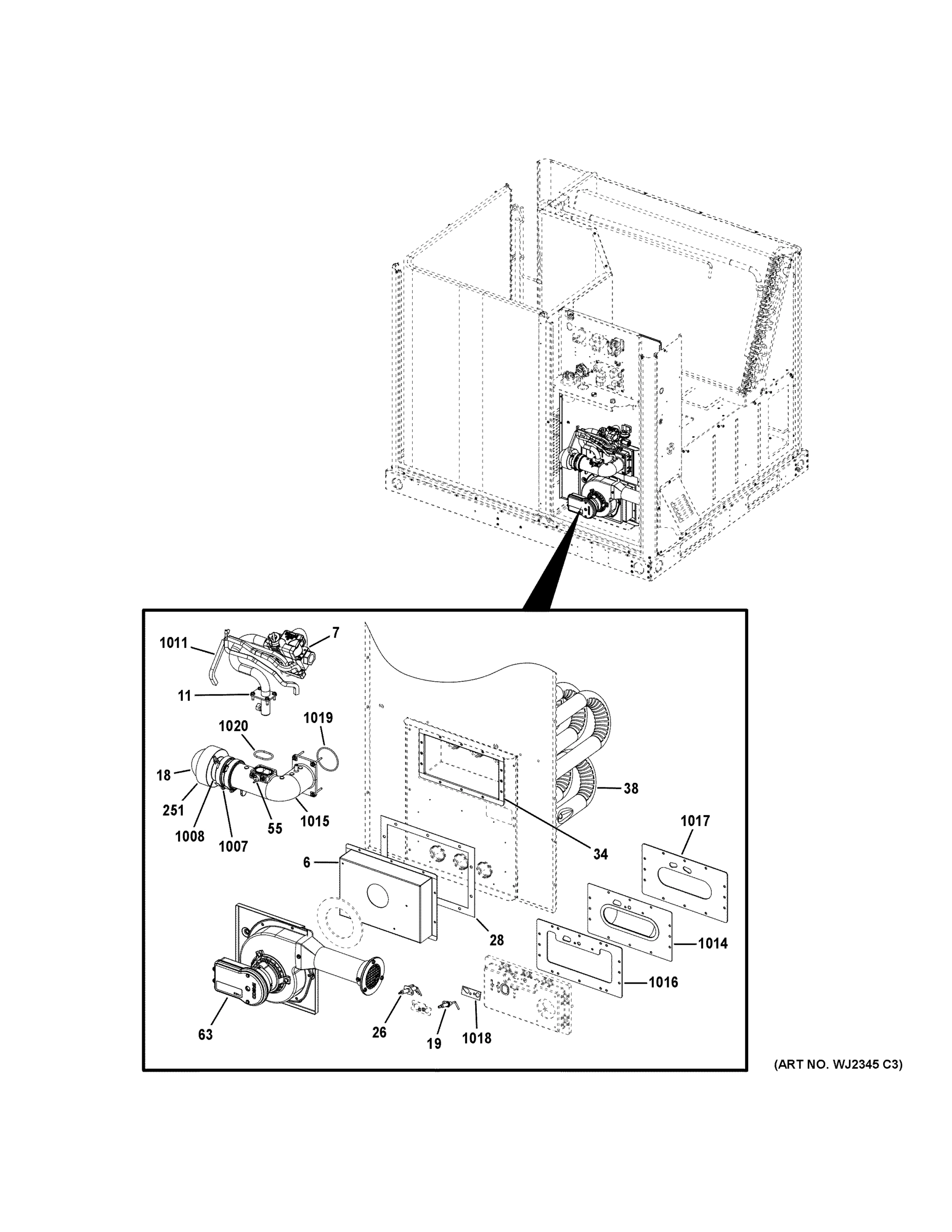GAS VALVE & BURNER ASSEMBLY