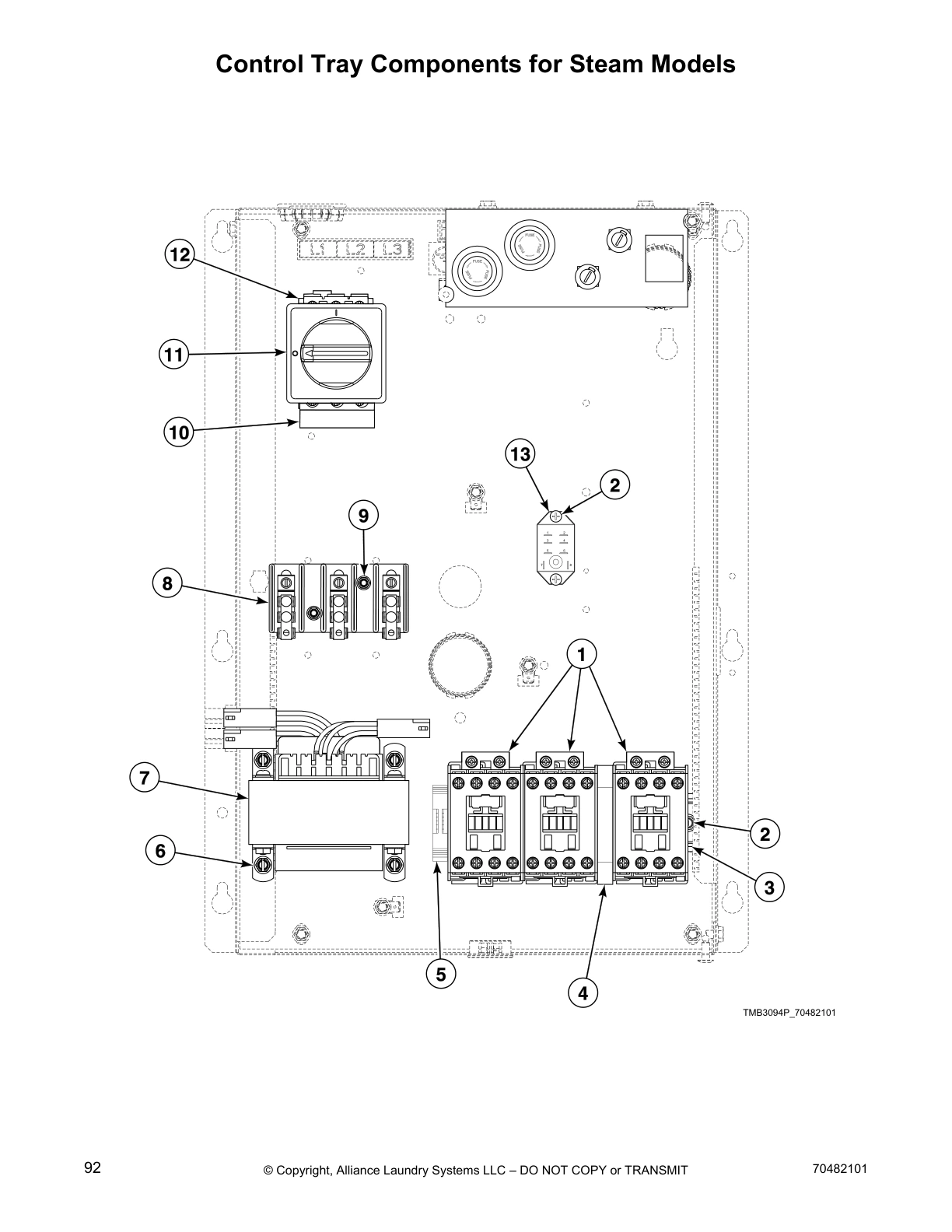 Control Tray Components for Steam Models
