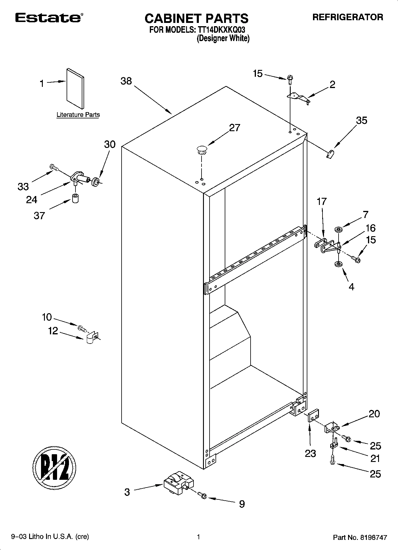 01 - CABINET PARTS