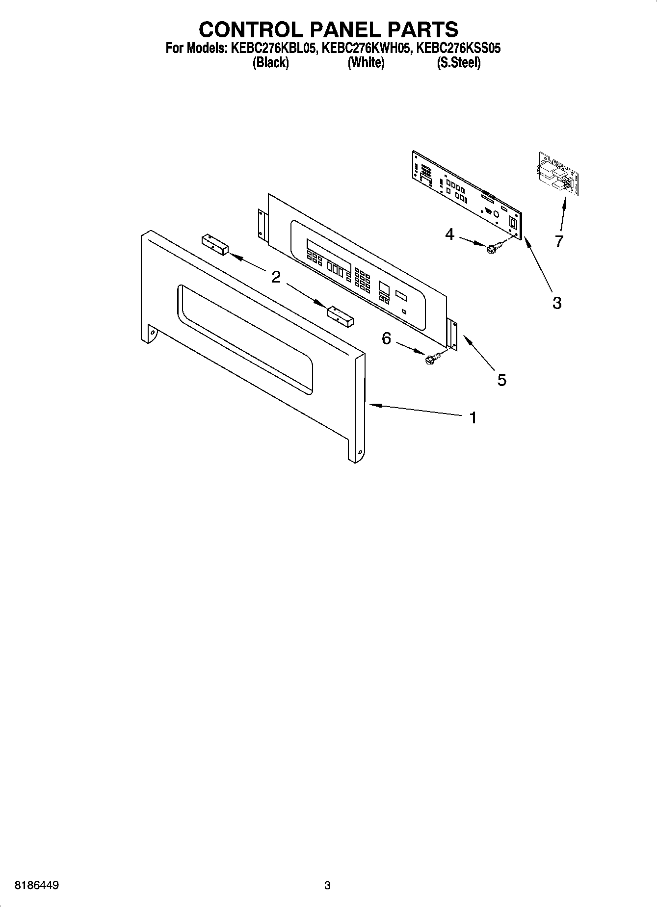 02 - CONTROL PANEL PARTS