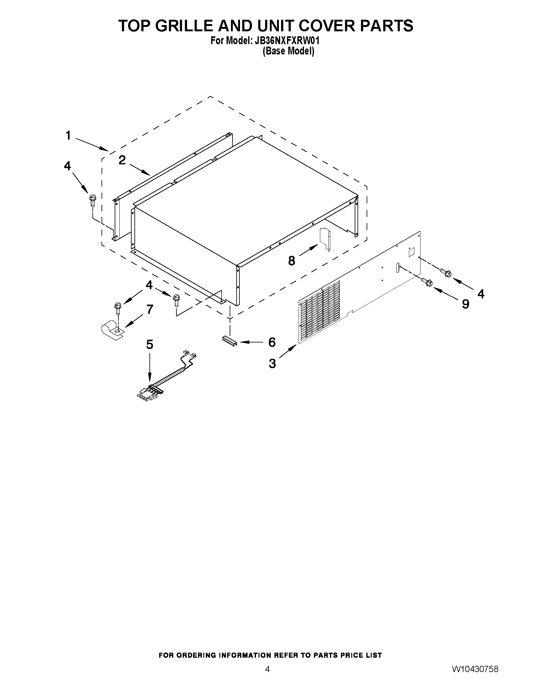 03 - TOP GRILLE AND UNIT COVER PARTS